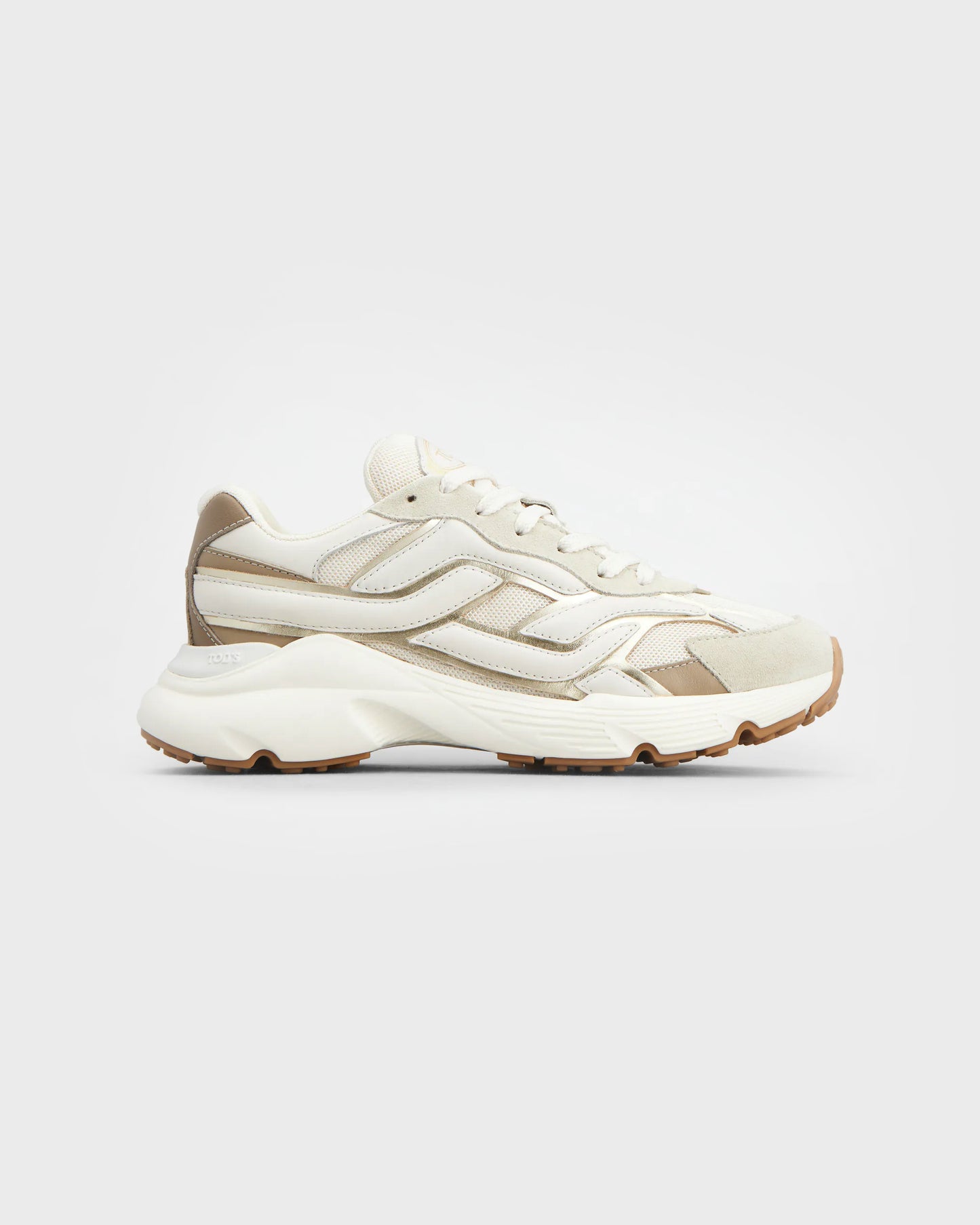 Tod's Sneakers Beige White Gold