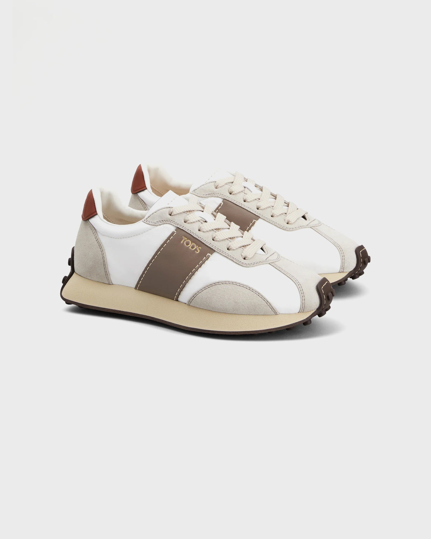 Tod's T Vintage Beige Brown White