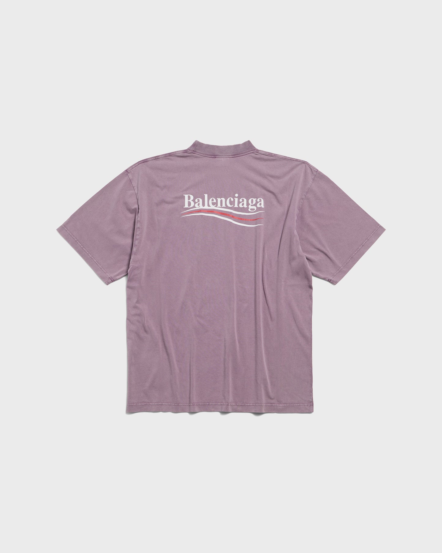 Balenciaga Political Campaign T-Shirt Faded Purple