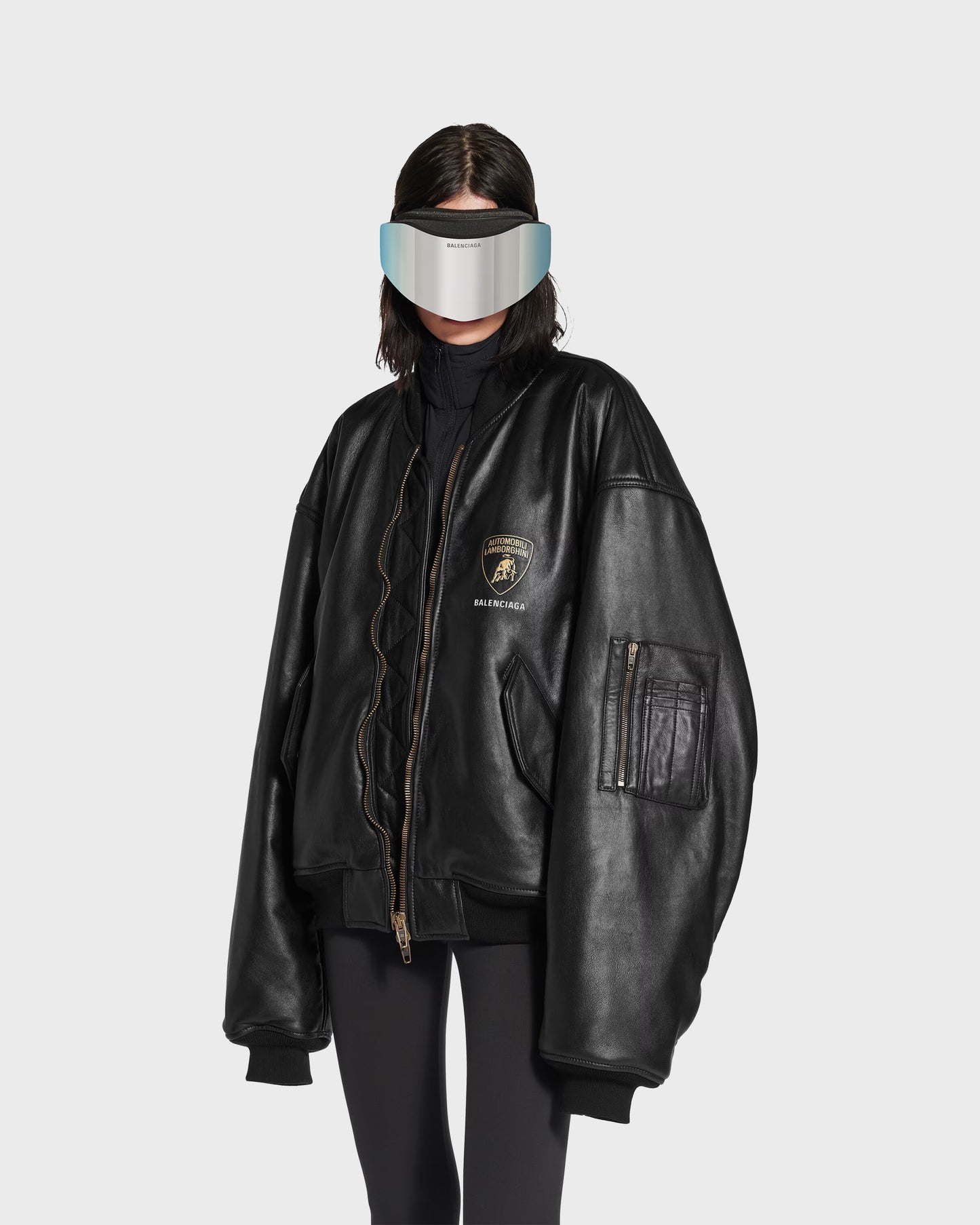 Balenciaga x Automobili Lamborghini Oversized Bomber Black