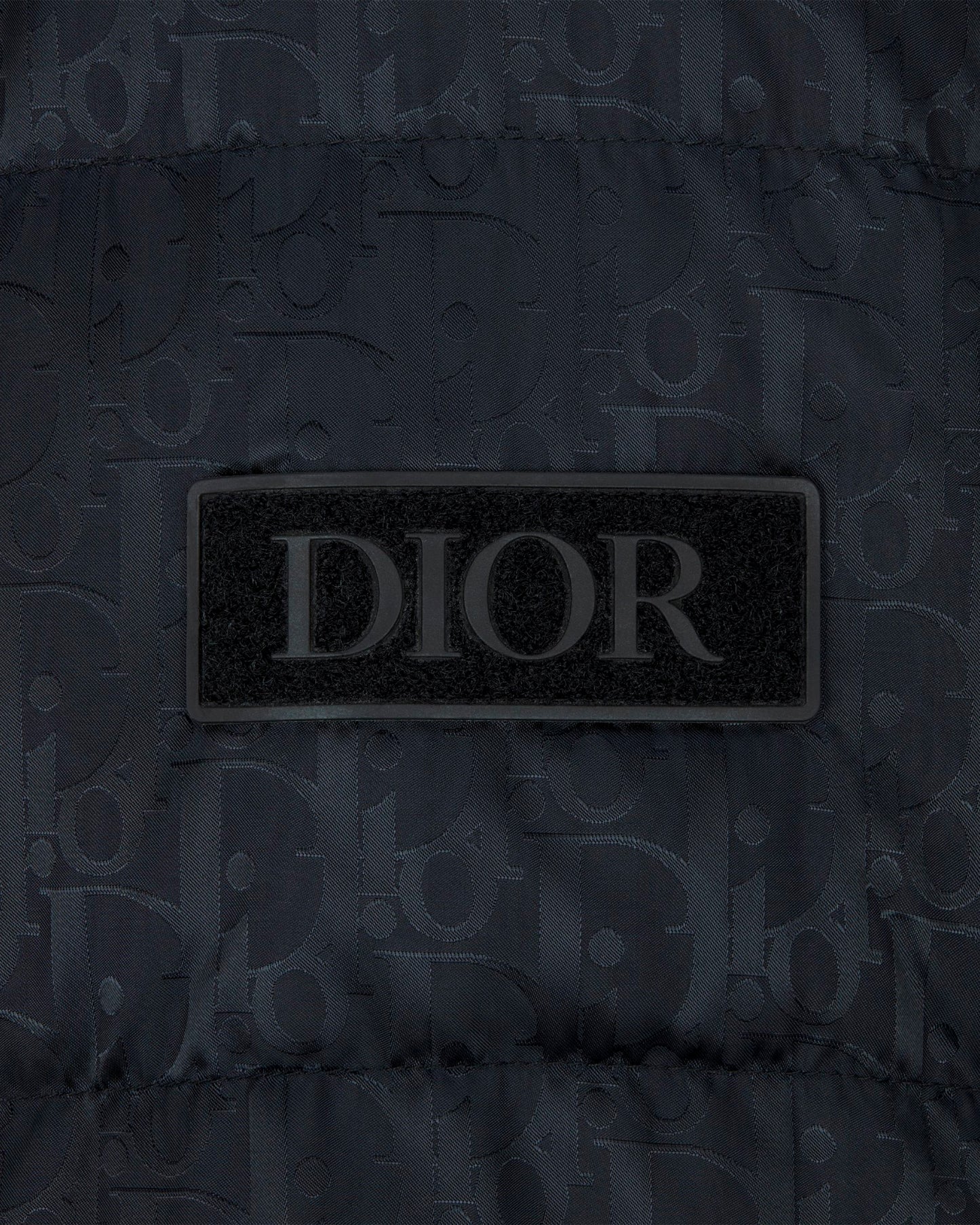 Dior Oblique Quilted Jacket Black Technical Jacquard
