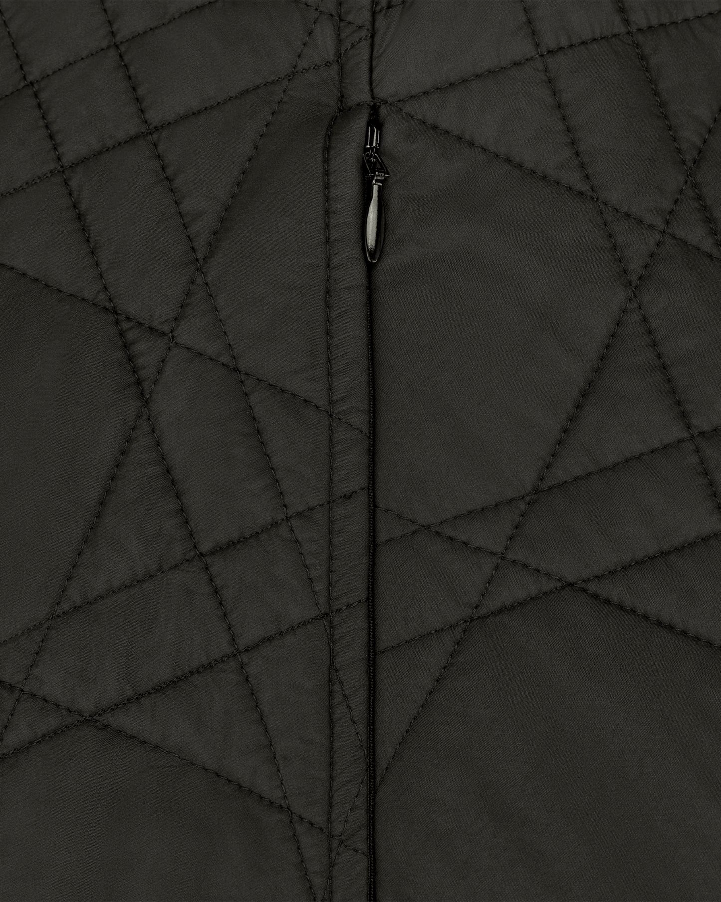 Dior Macrocannage Mid-Length Skirt Black Quilted Technical Taffeta