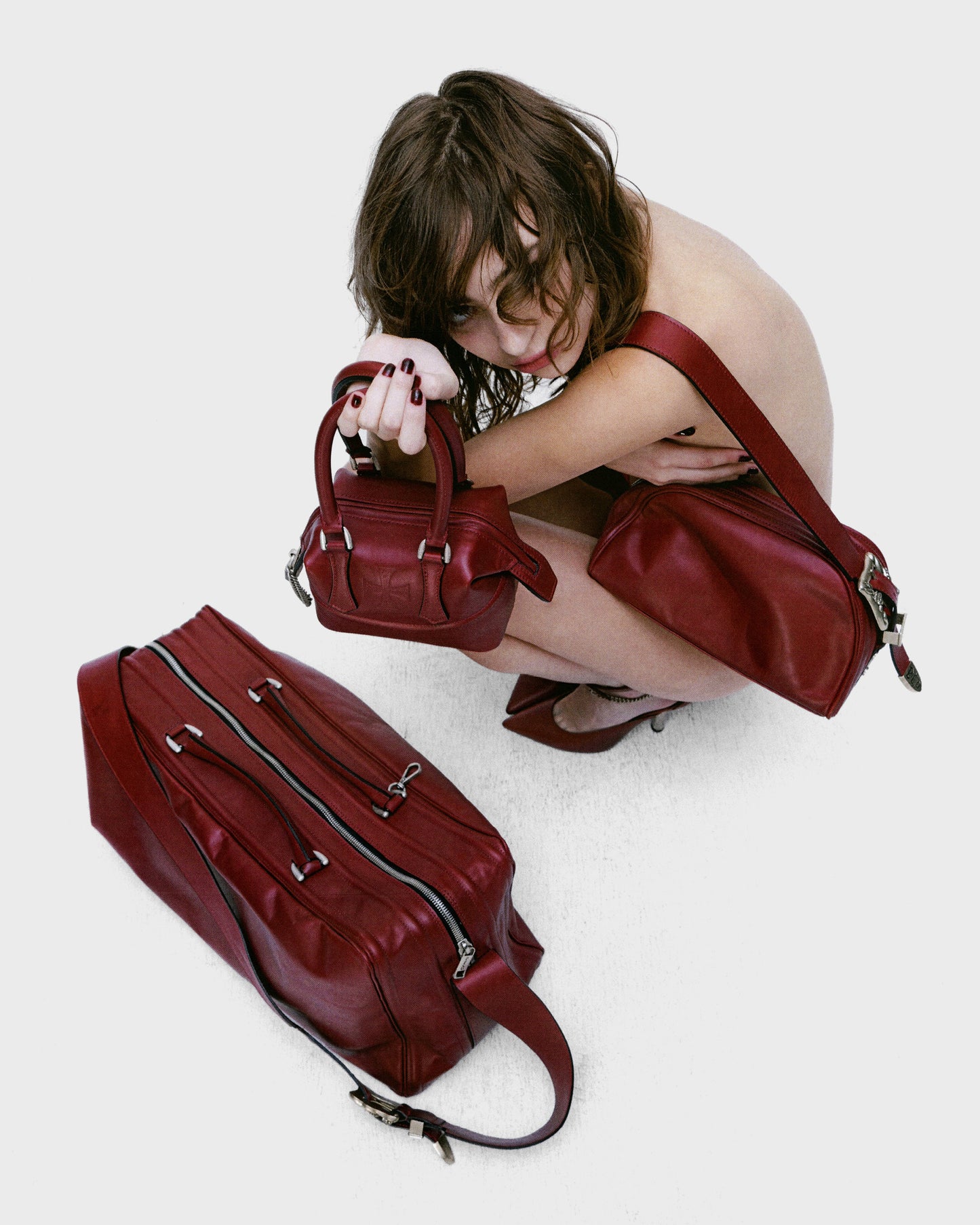Enfants Riches Déprimés Mini Bowling Bag Burgundy