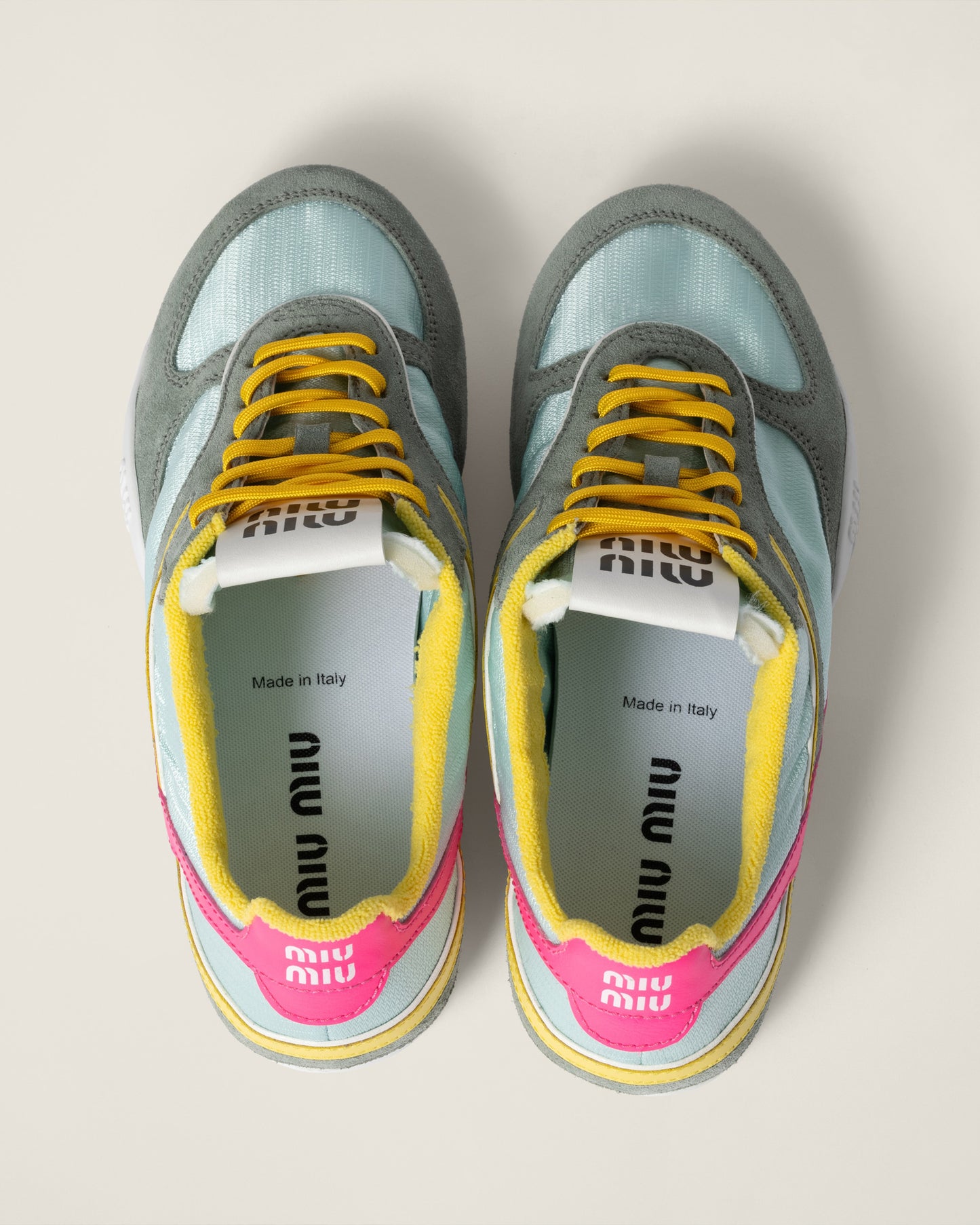 Miu Miu Gymnasium Baltic Anise/Fuchsia