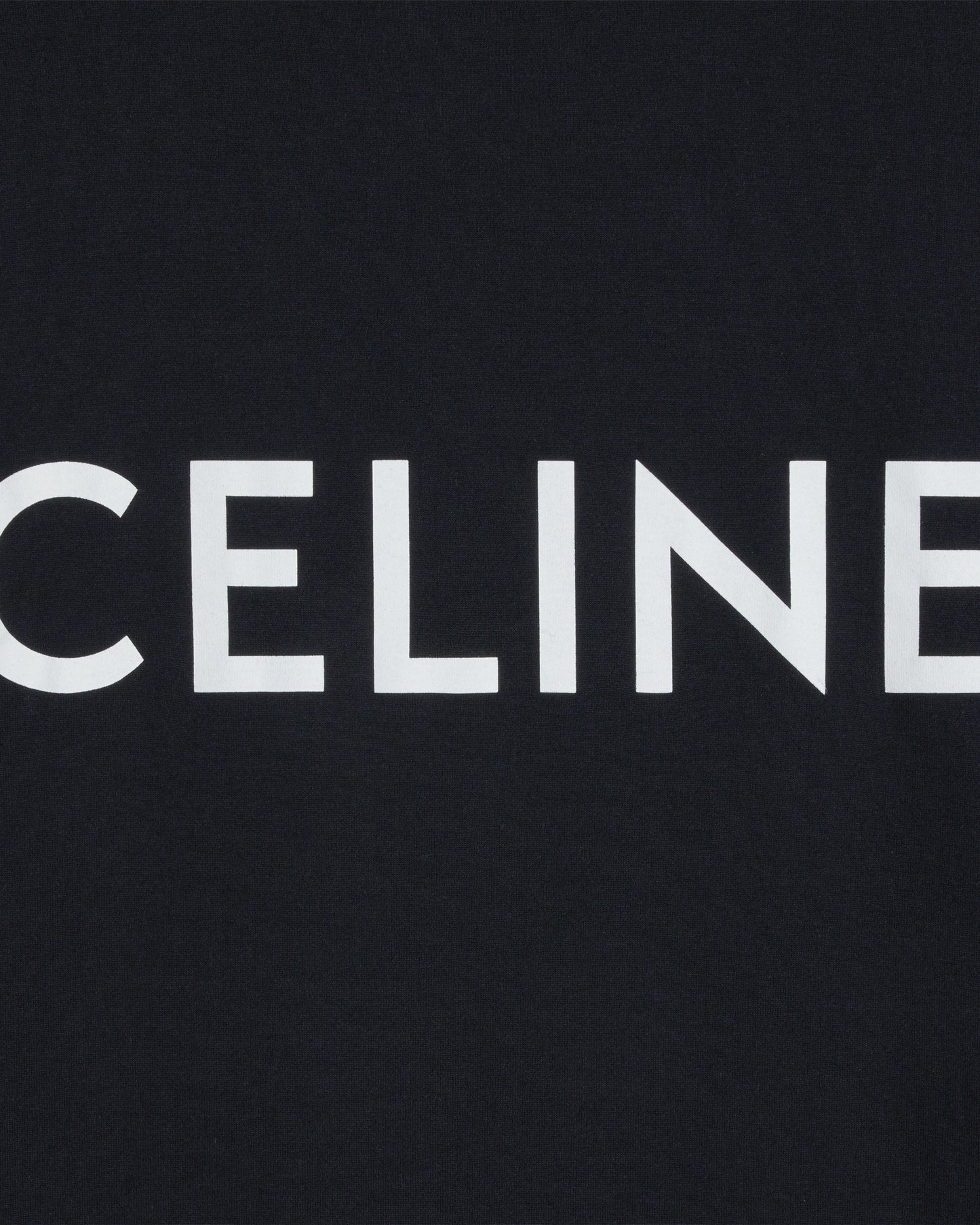 Celine Loose T-Shirt In Cotton Jersey Black