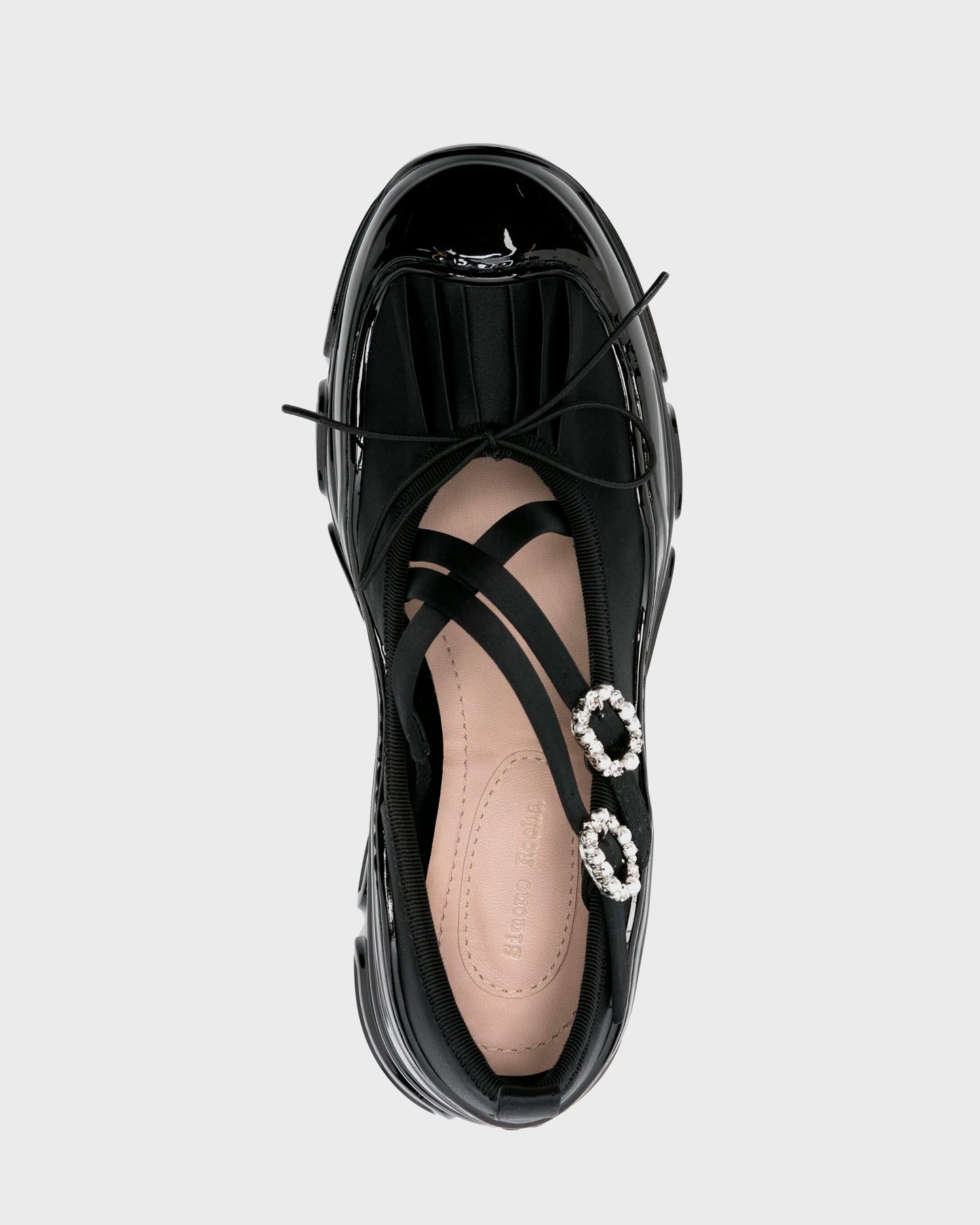 Simone Rocha Beaded Tracker Black