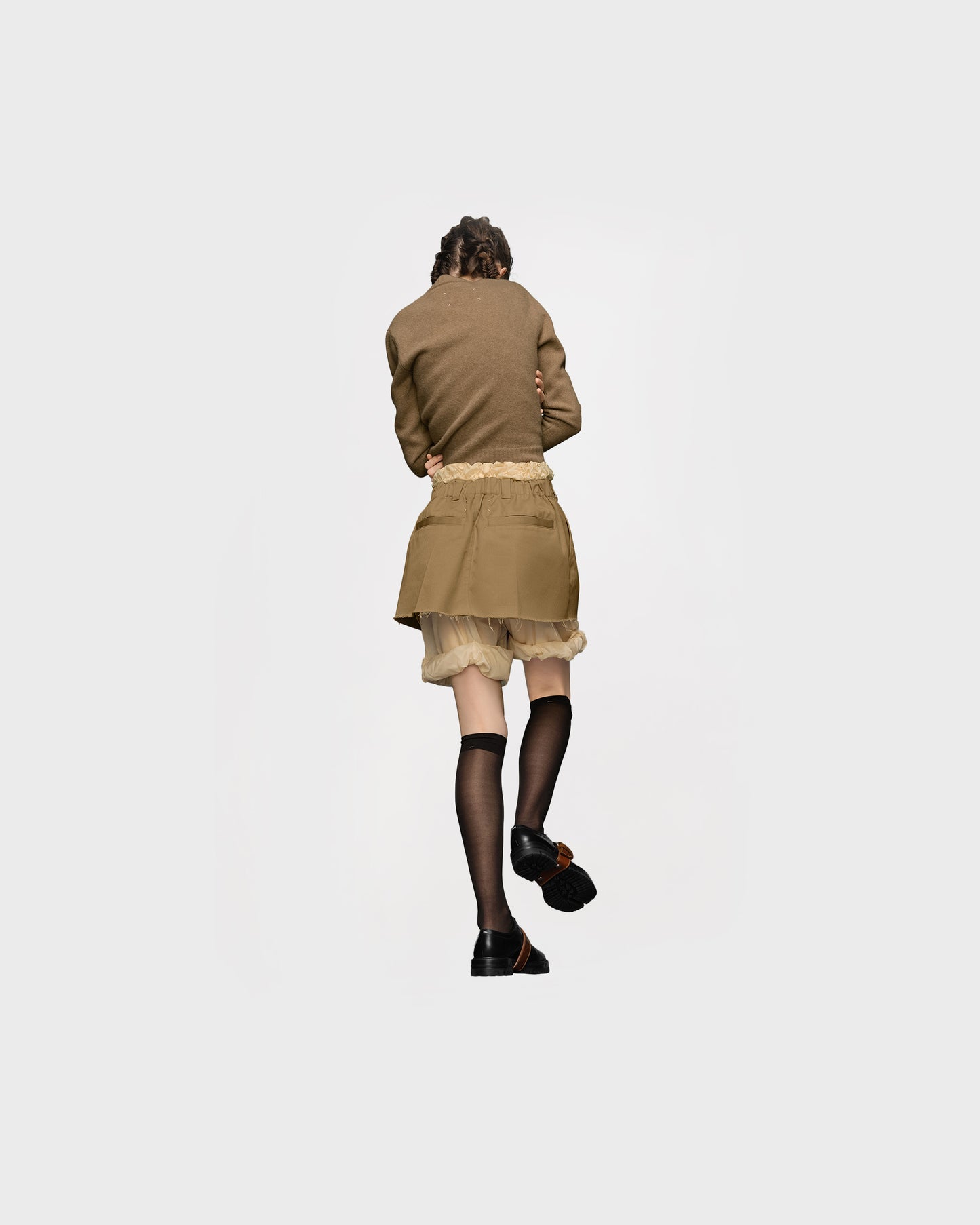 Maison Margiela Layered Mini Skirt Shorts