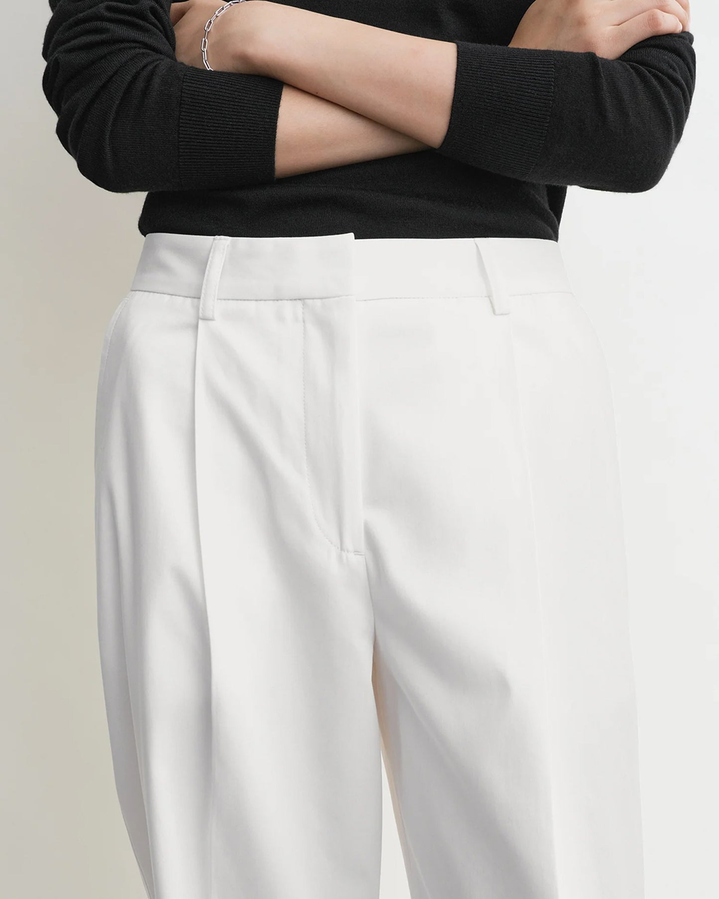 Toteme Slanted Pocket Trousers White