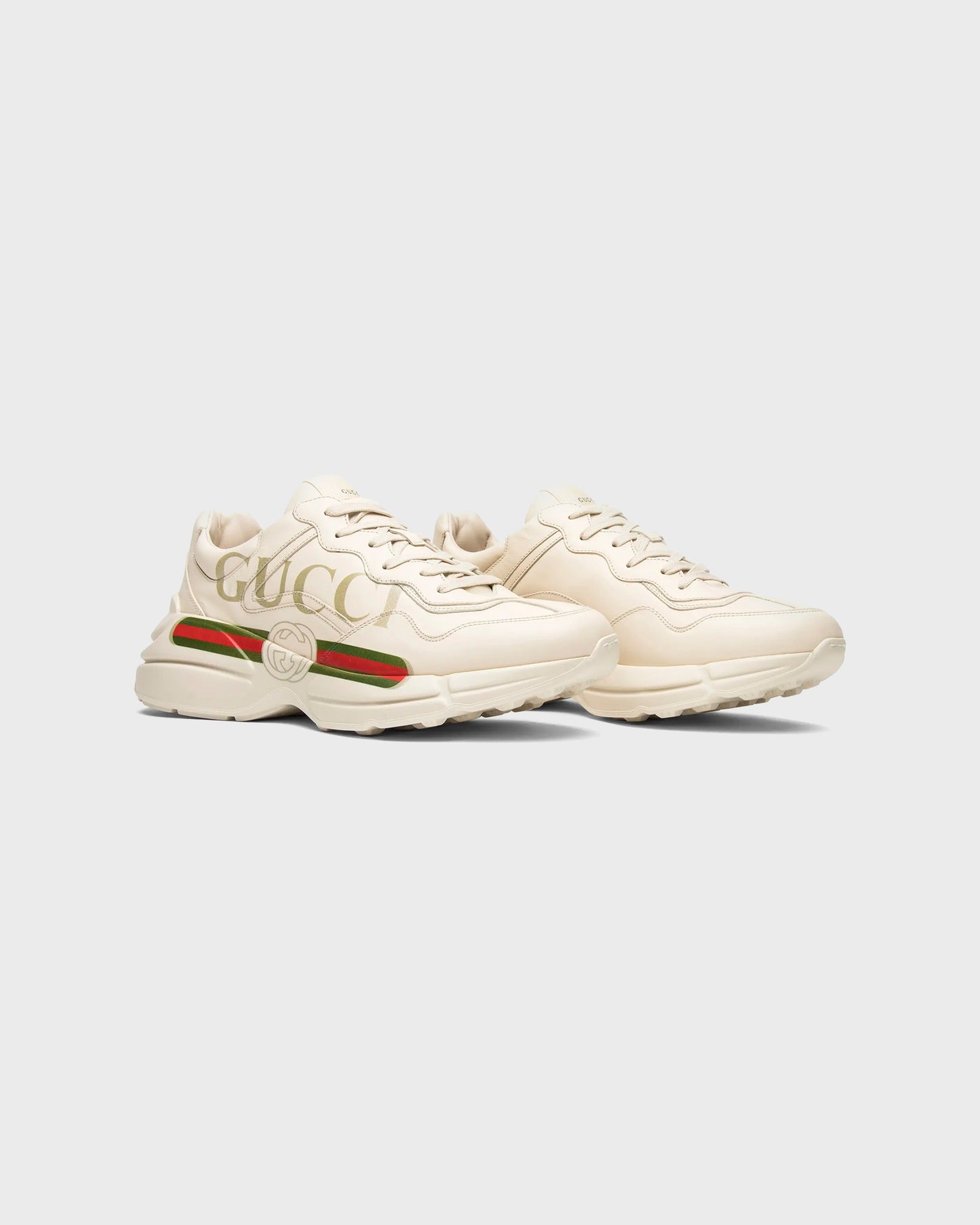 Gucci Rhython Leather Sneaker Logo