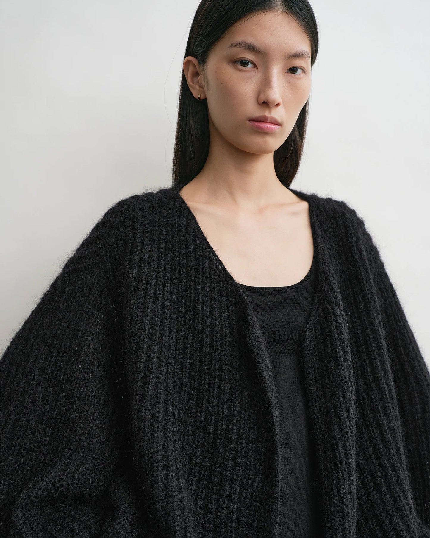 Toteme Puffed Cardigan Black