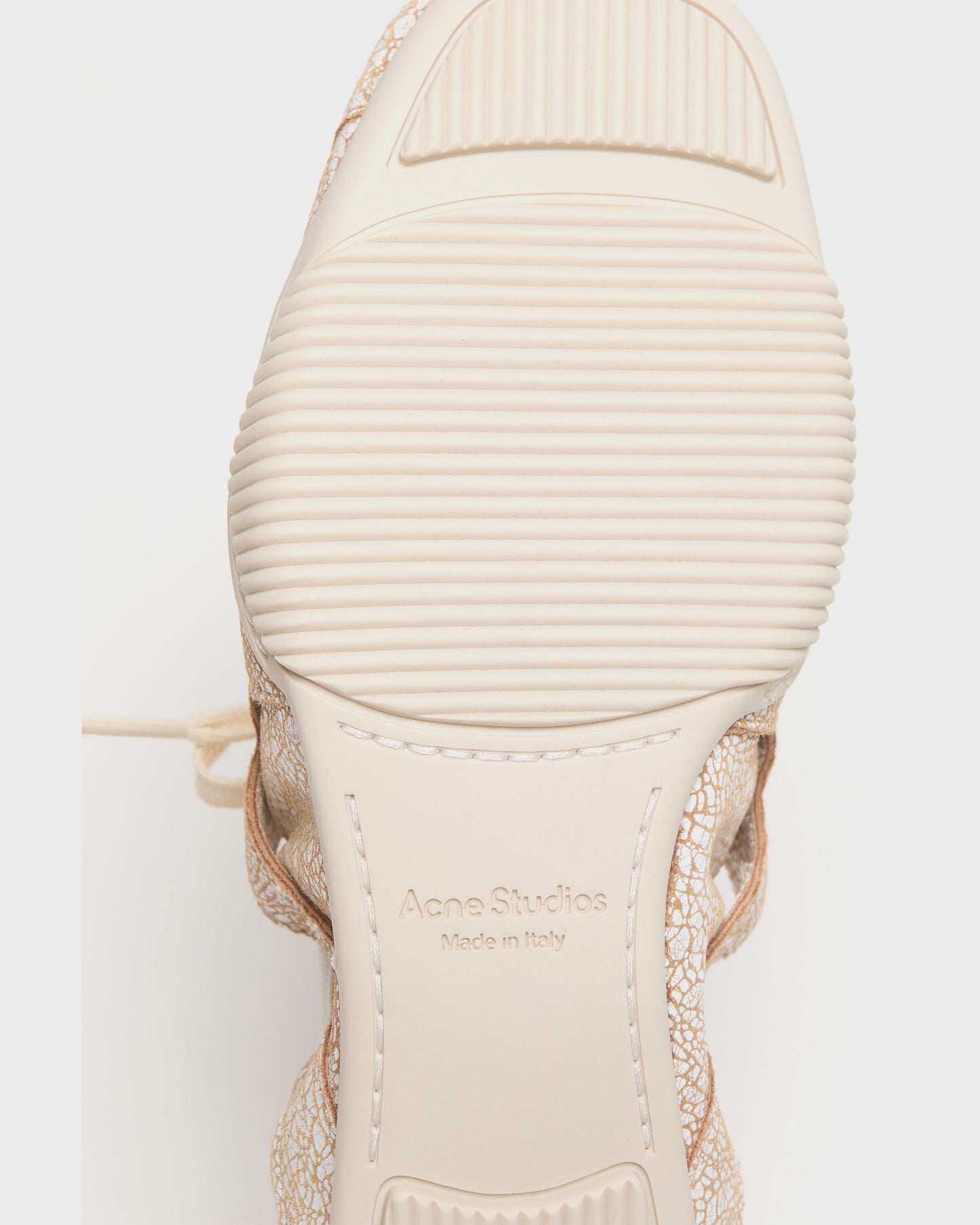 Acne Studios Lace-up Leather Off White