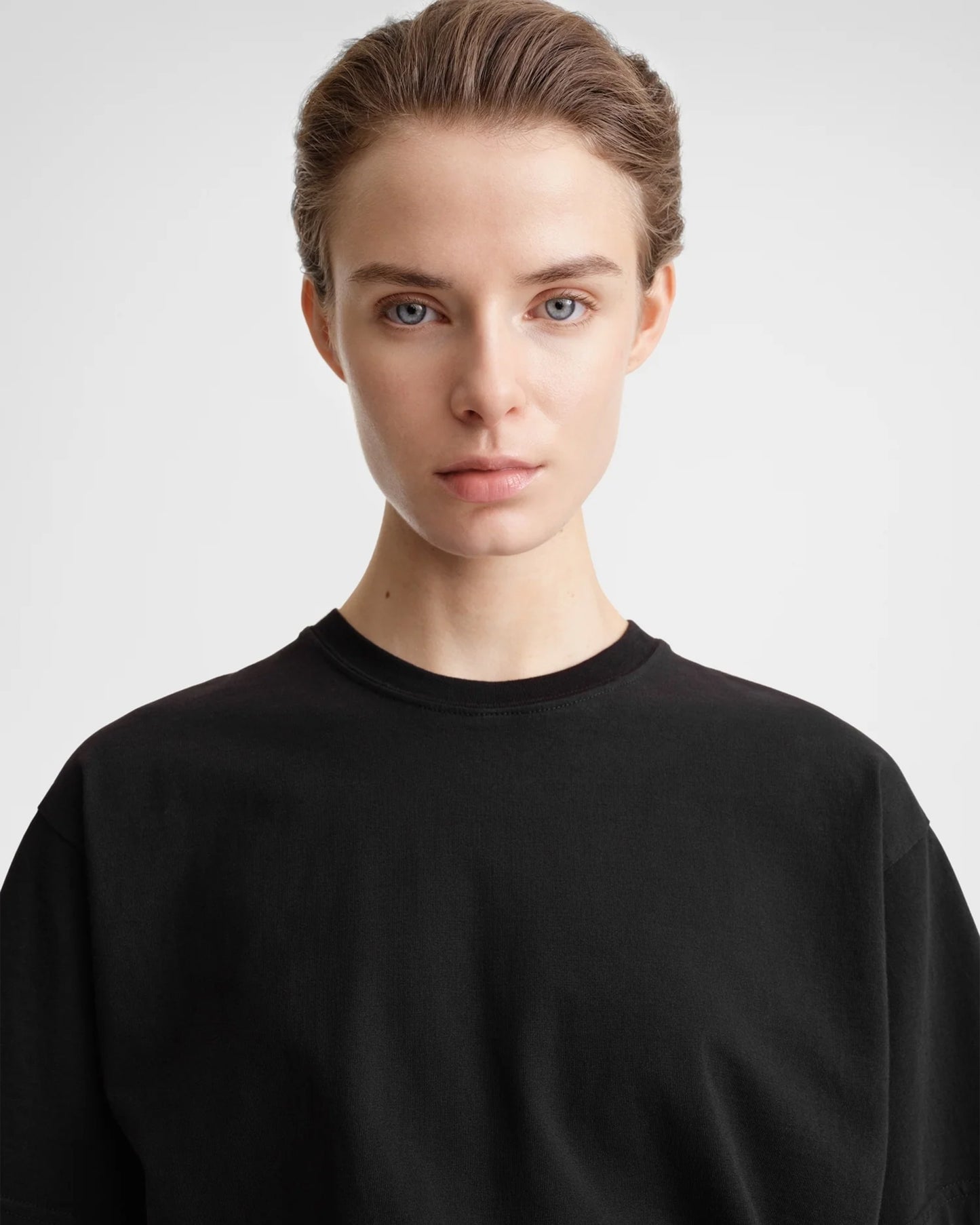 Toteme Straight Cotton Tee Black