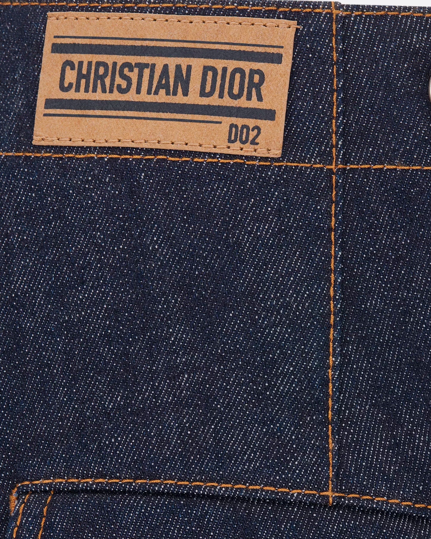 Dior 8 Cargo Jeans, D02 Deep Blue Cotton Denim
