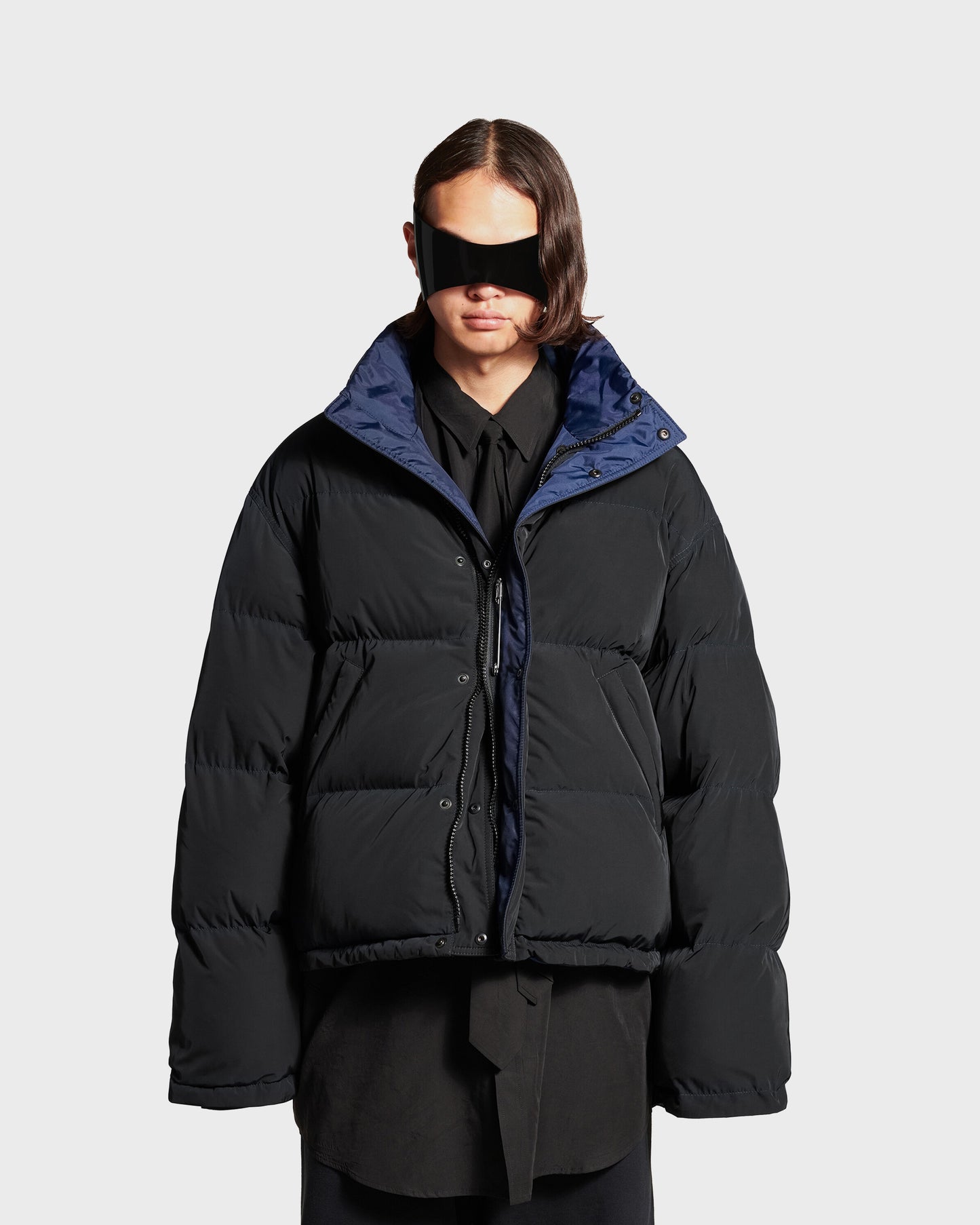 Balenciaga Loop Sports Icon Reversible Puffer Black