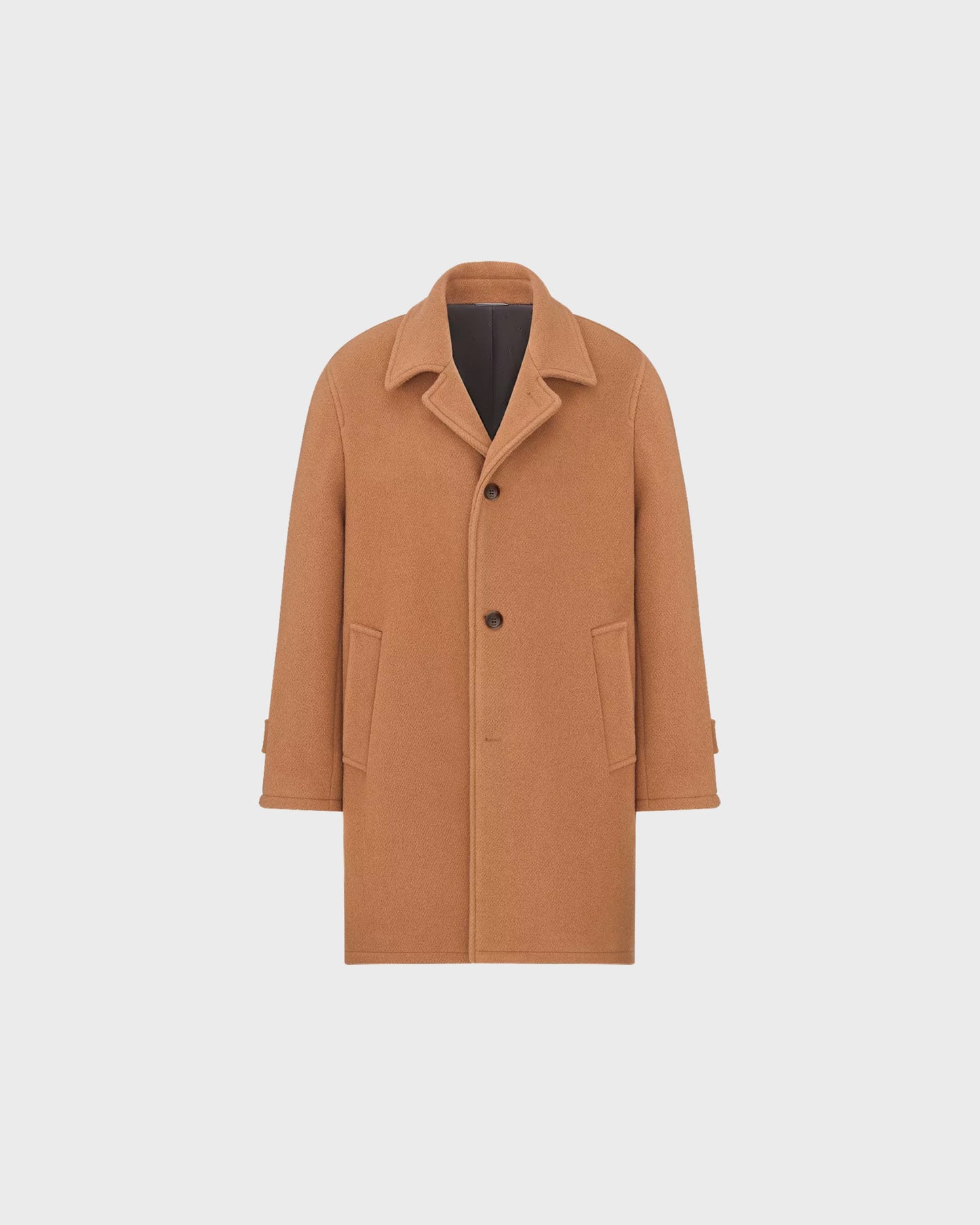 Dior Coat with Raglan Sleeves Brown Virgin Wool