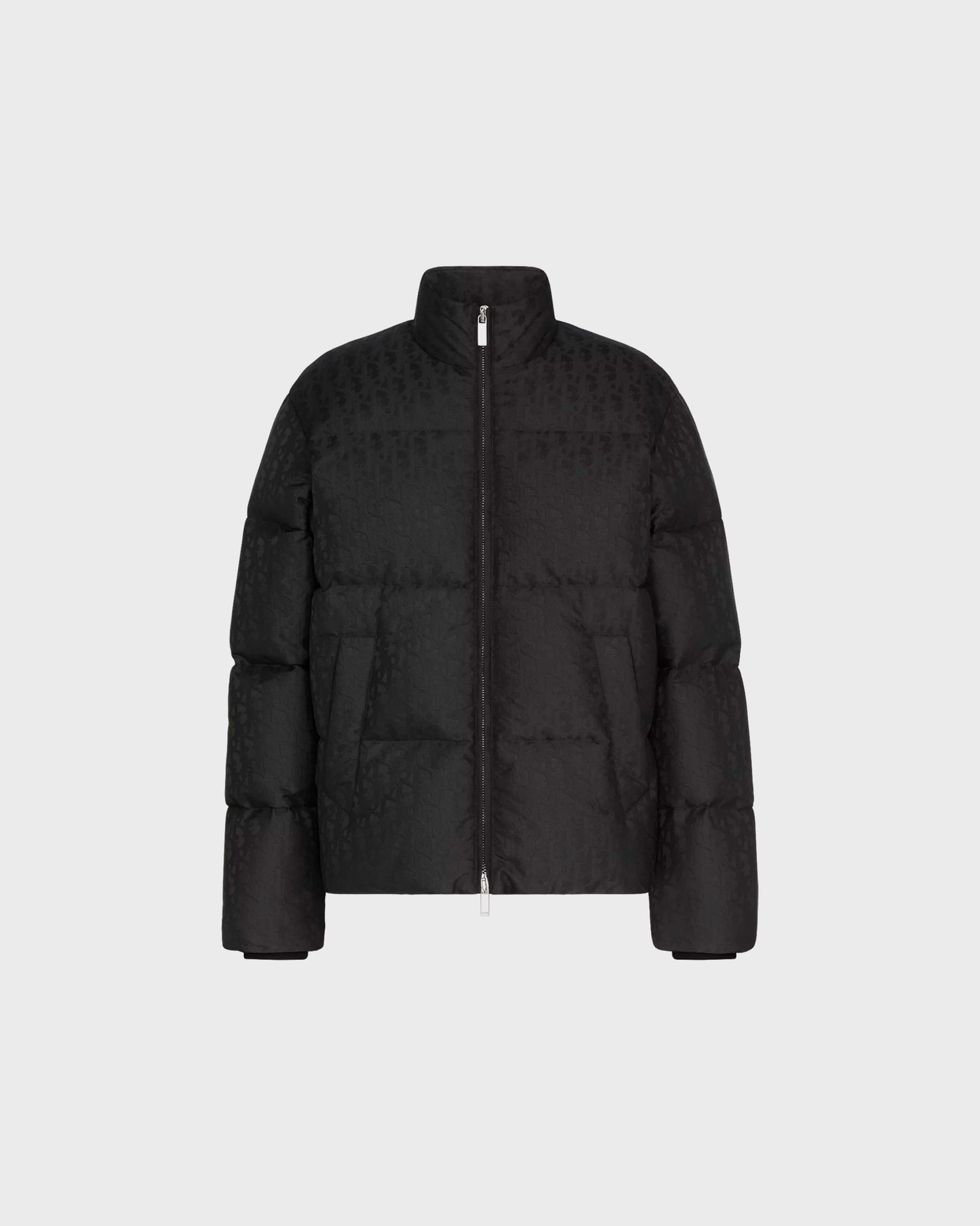 Dior Oblique Puffer Jacket Black Technical Jacquard