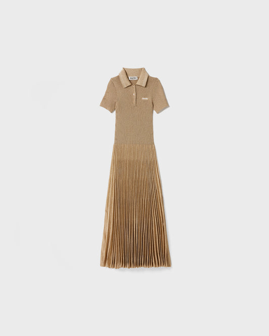 Miu Miu Lame Polo Dress