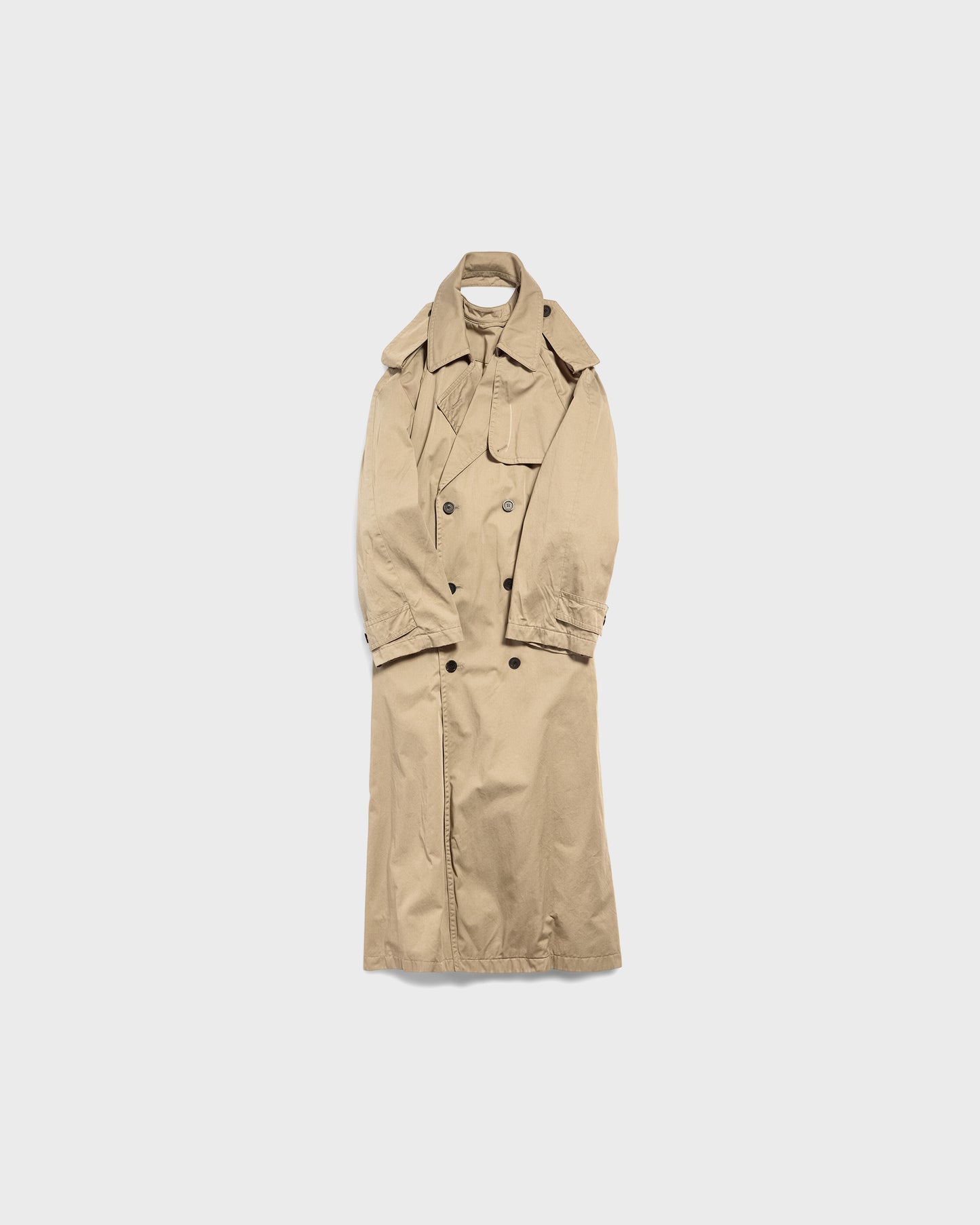 Balenciaga Suspended Trench Dress Beige