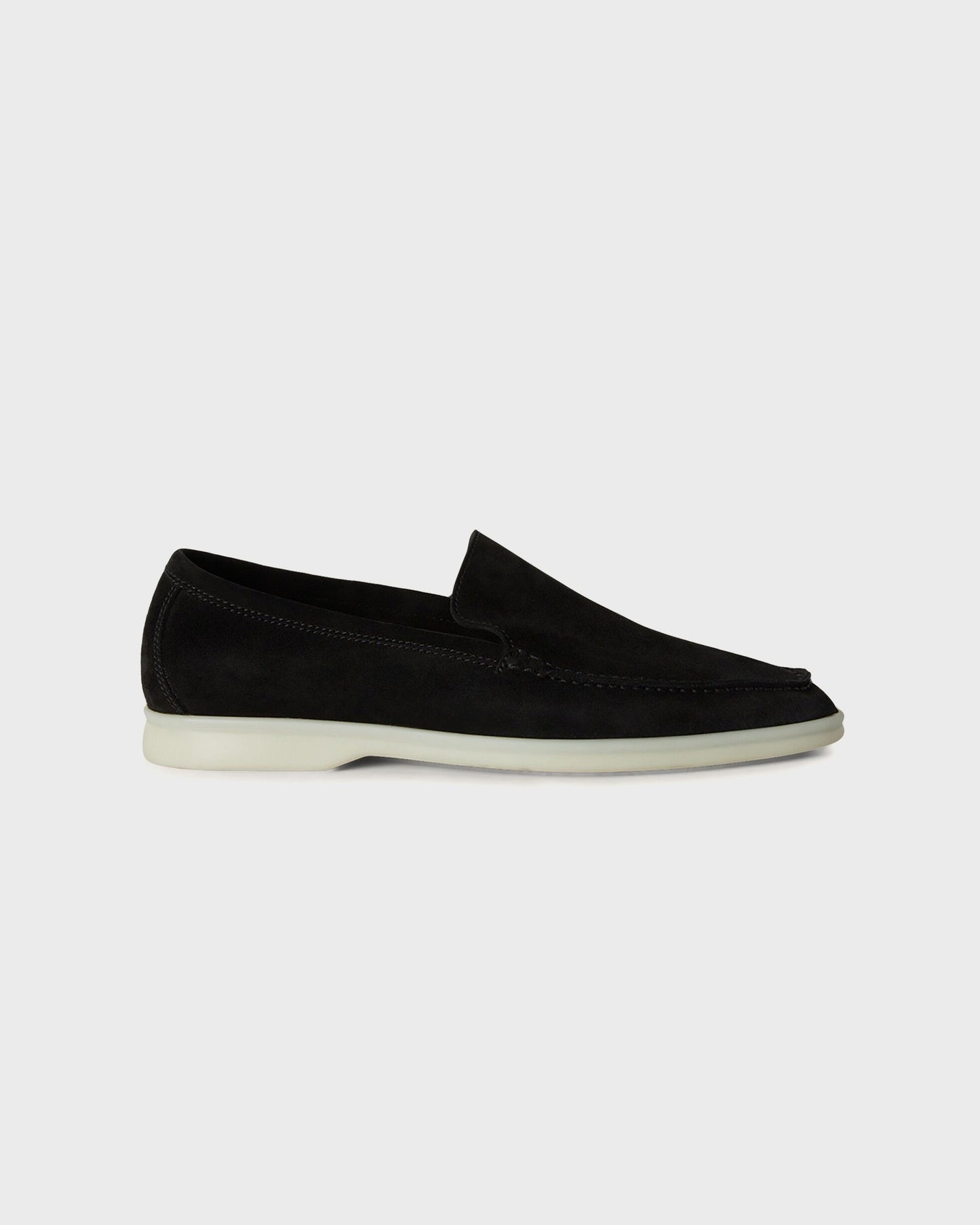 Loro Piana Summer Walk Loafers Black