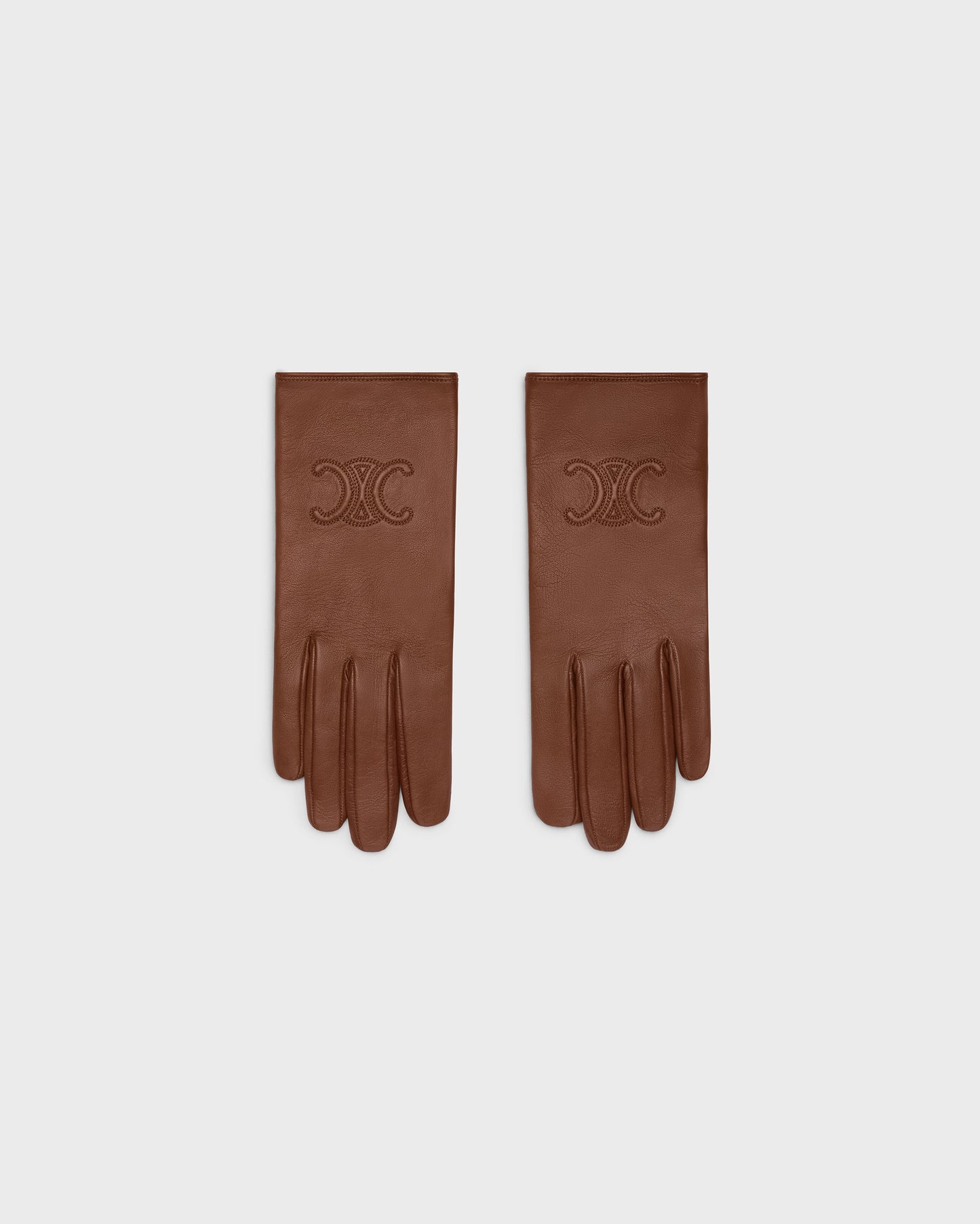 Celine Triomphe Gloves In Plonge Lambskin