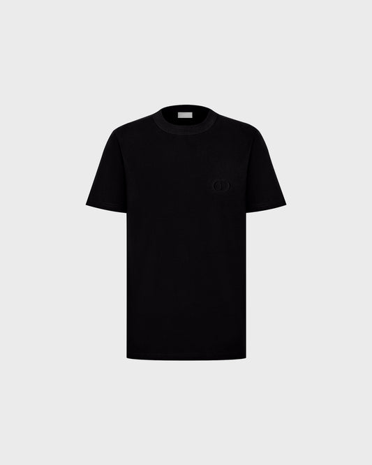 Dior Icon T-Shirt Regular Fit Black Cotton Jersey