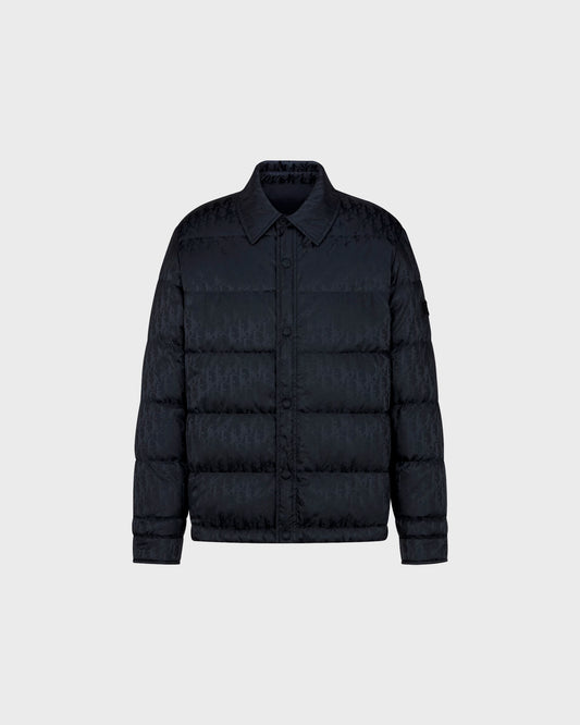 Dior Oblique Quilted Jacket Black Technical Jacquard