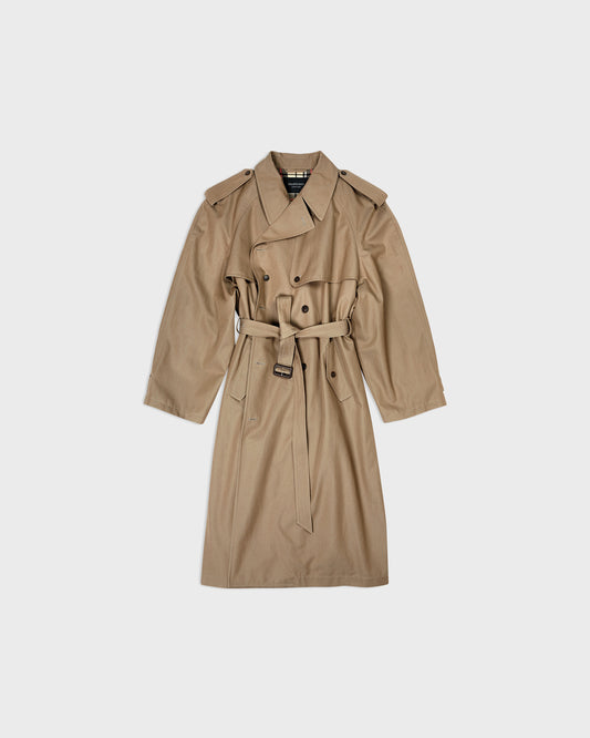 Balenciaga Oversized Trench Coat Beige