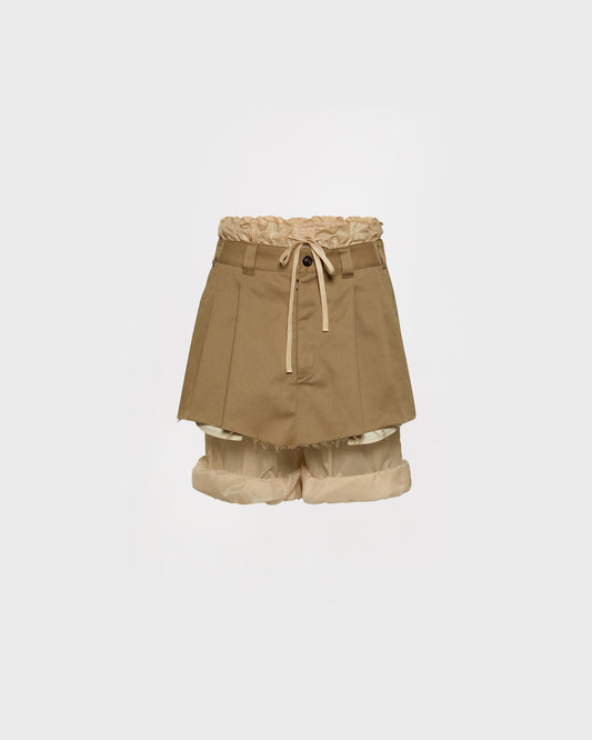 Maison Margiela Layered Mini Skirt Shorts