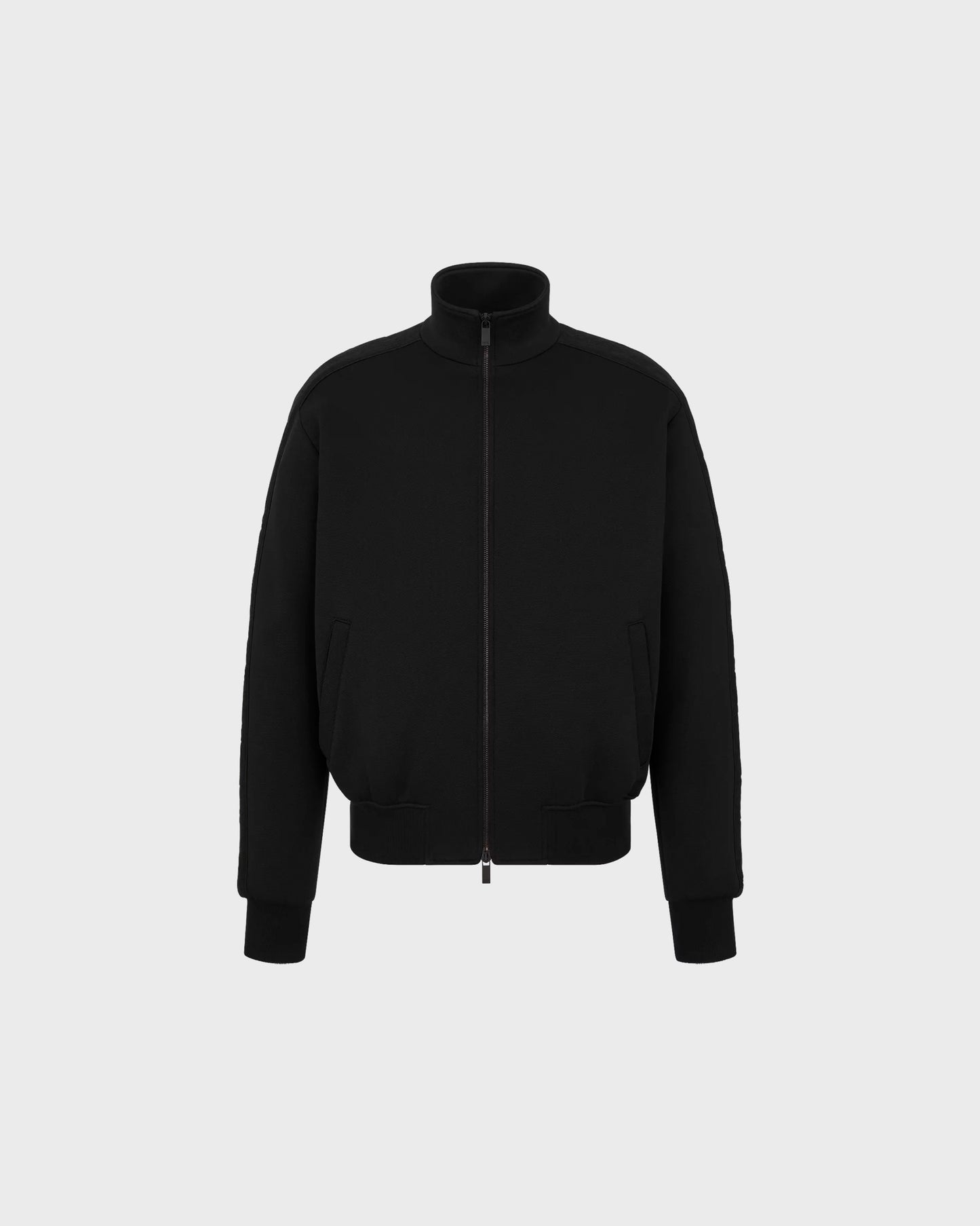 Dior Oblique Track Jacket Black Cotton-Blend Jersey