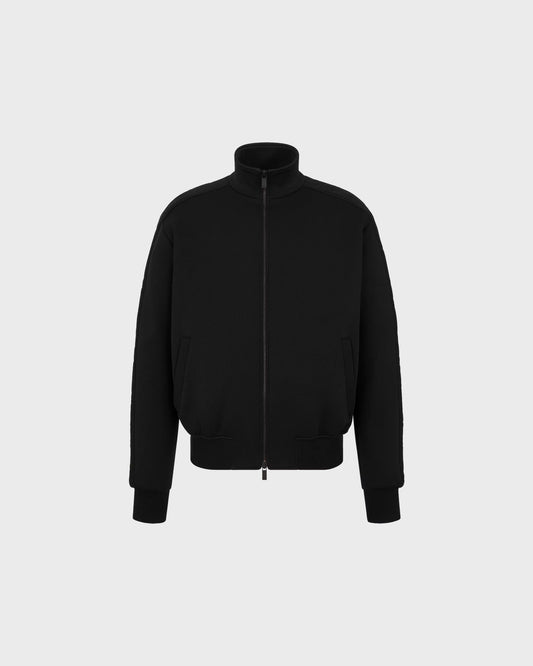 Dior Oblique Track Jacket Black Cotton-Blend Jersey