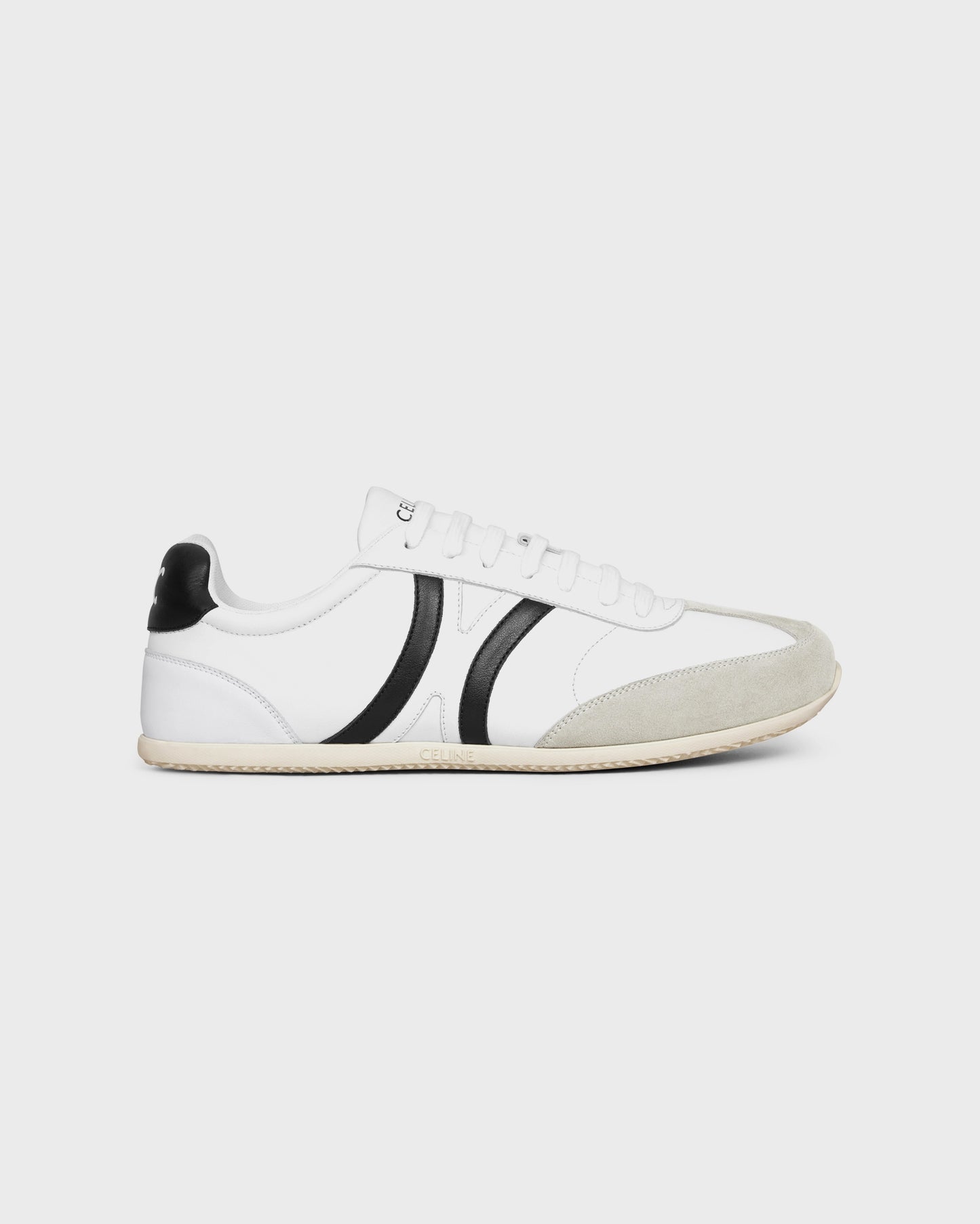 Celine Jogger Low Lace-Up Sneaker Optic White