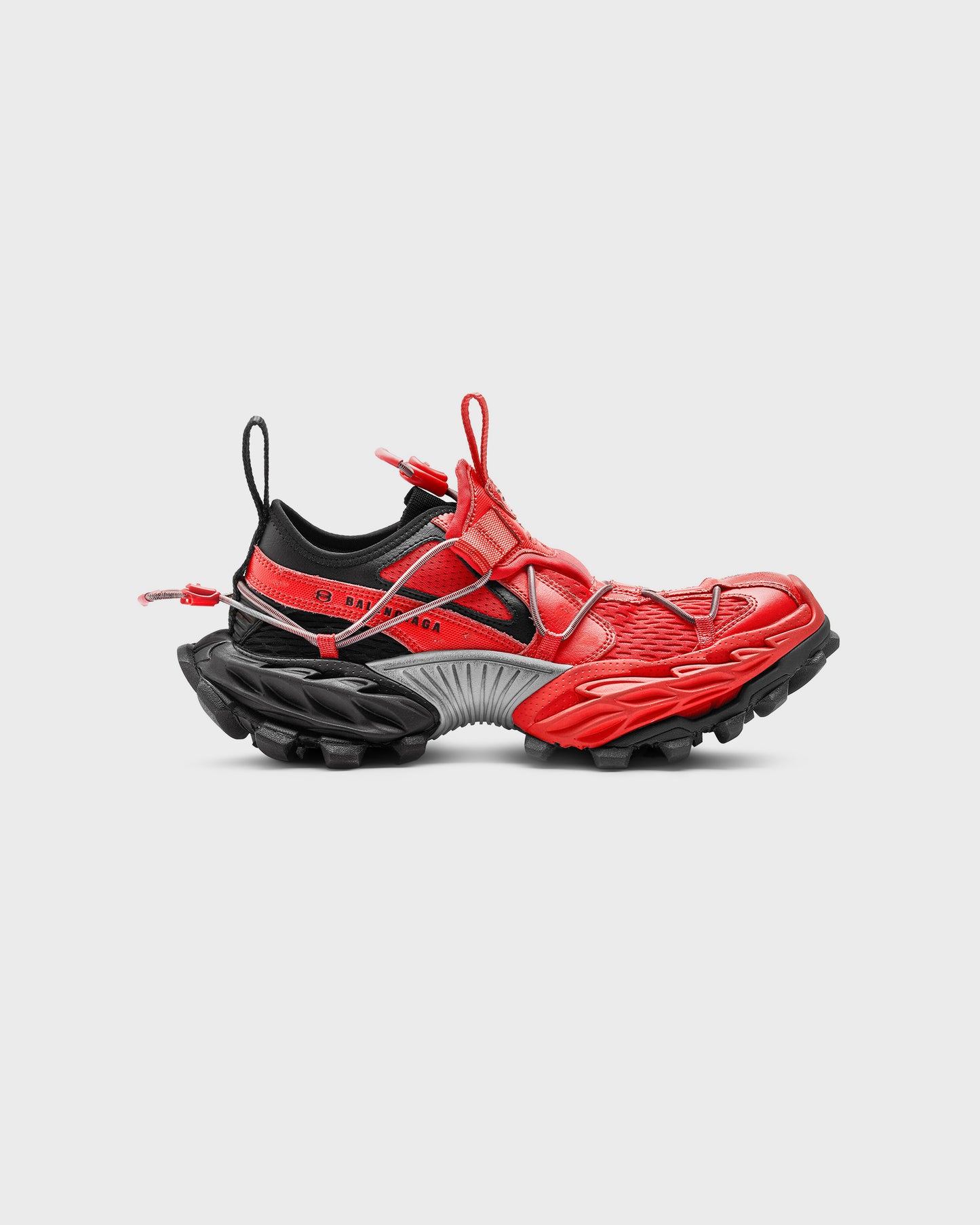 Balenciaga Hike Sneaker In Red Black