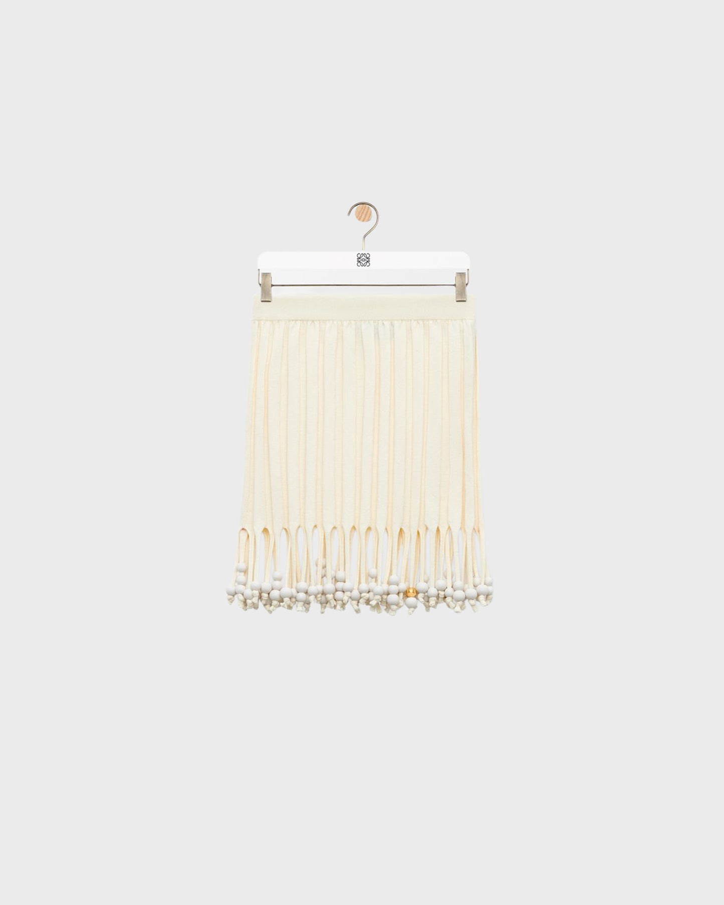 Loewe Mini Skirt In Cotton Tan