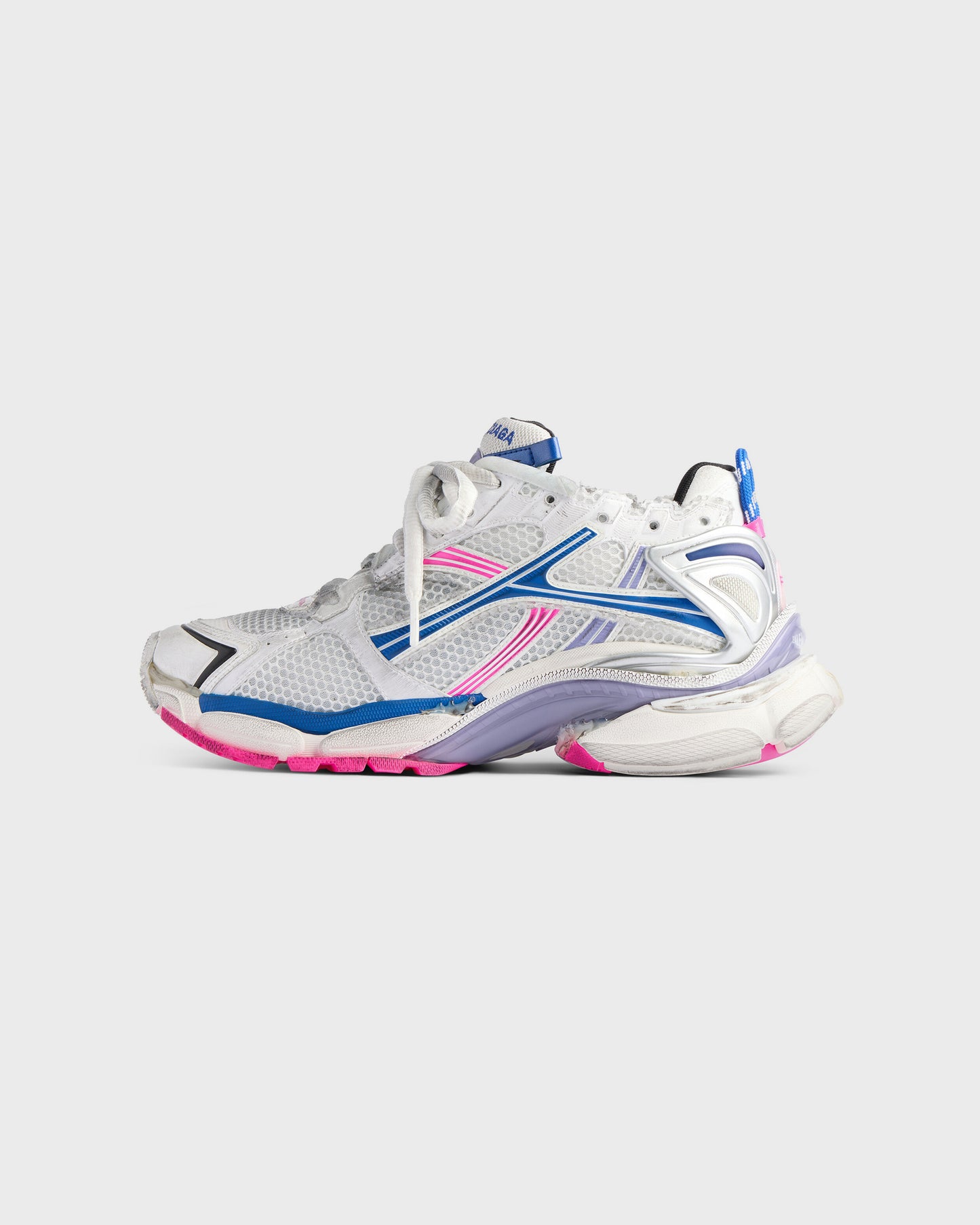 Balenciaga Runner White Lilac Neon Pink Navy