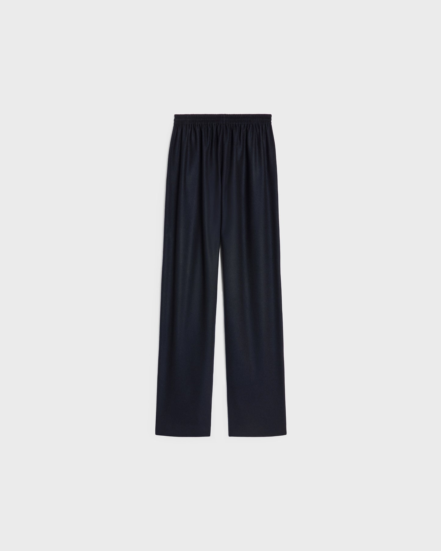 Celine Straight Jogging Pants In Cashmere Flannel Navy