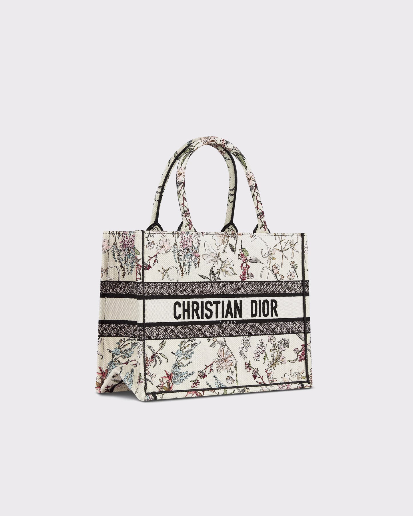 Dior Book Tote Medium Beige Millefiori Embroidery