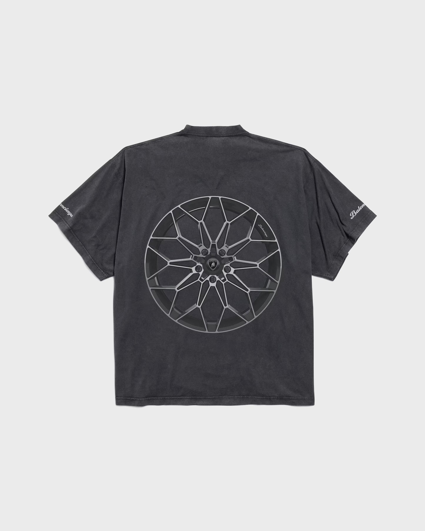 Balenciaga x Automobili Lamborghini Oversized T-Shirt Black Faded