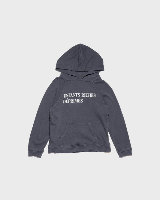Enfants Riches Déprimés Classic Logo Shrunken Hoodie Faded Black