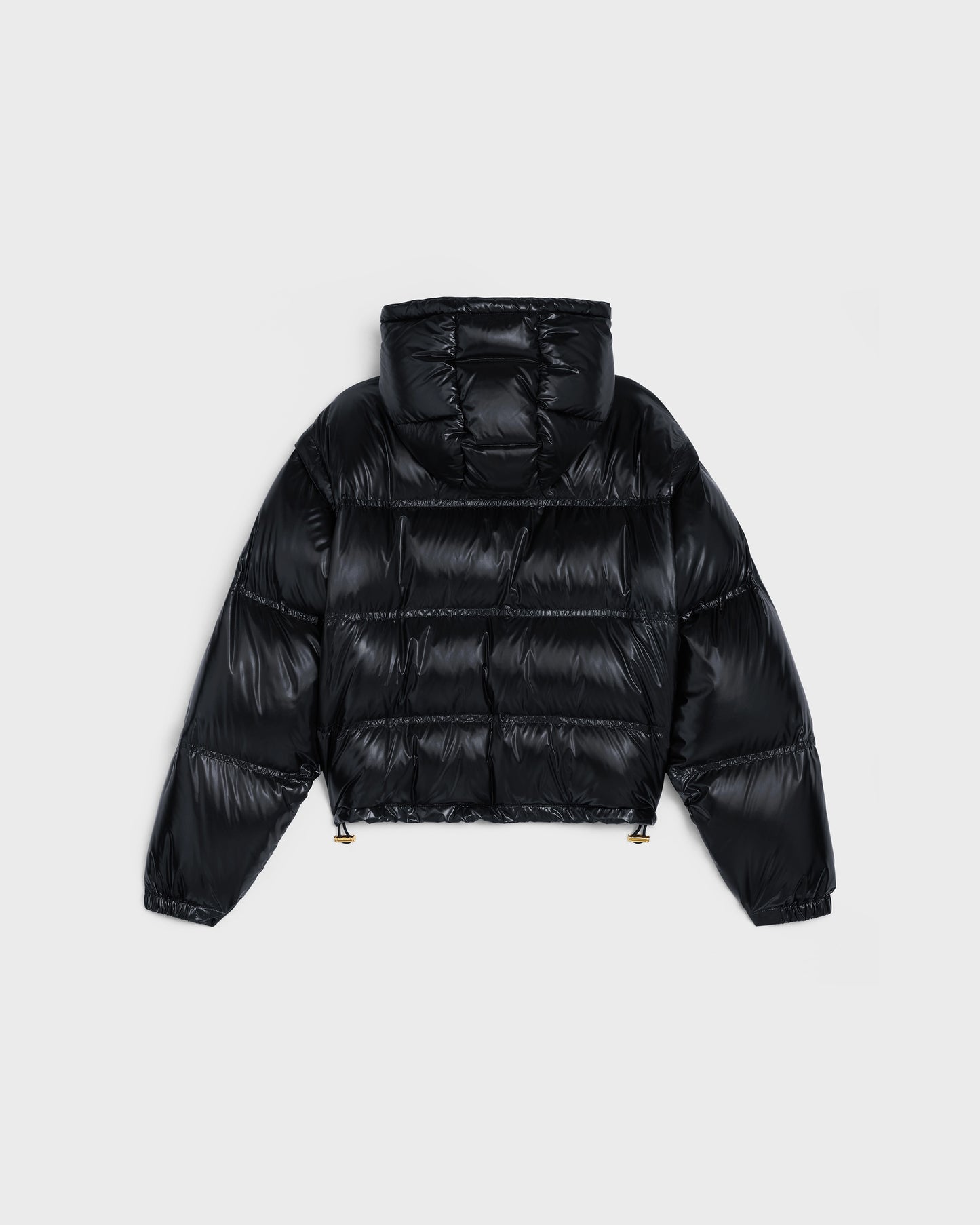 Celine Cropped Triomphe Down Jacket In Lightweight Nylon