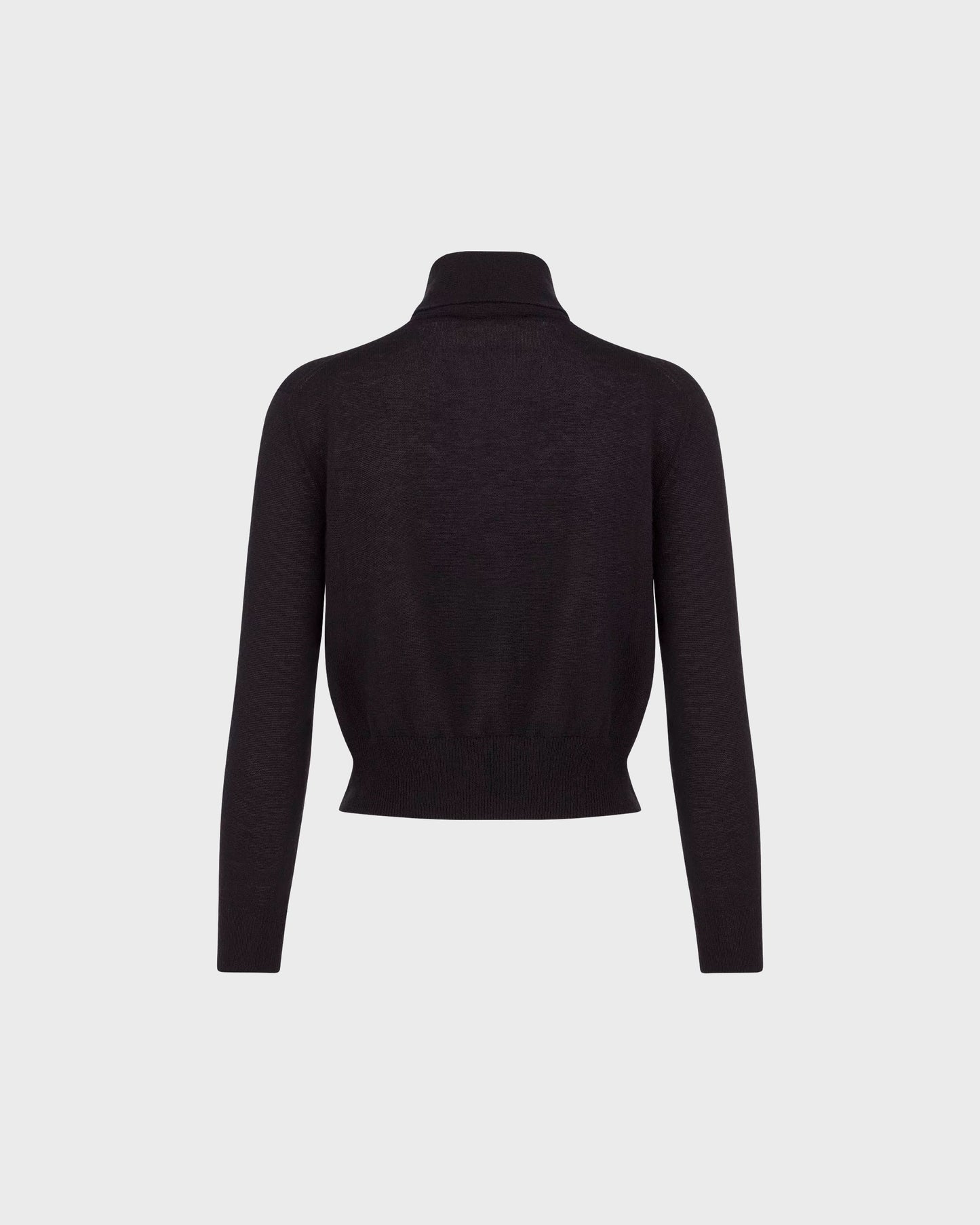 Dior Tied Collar Sweater Black Cashmere Knit