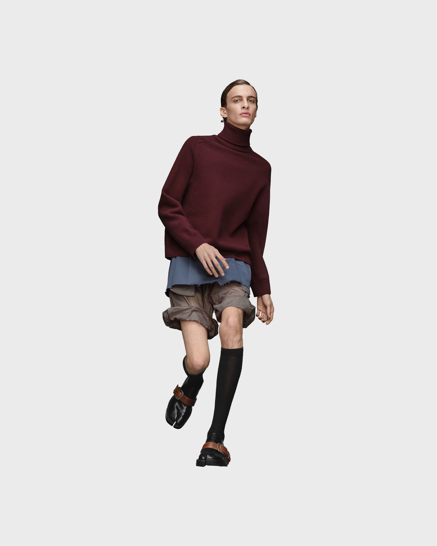 Maison Margiela Washed Lambswool Roll-Neck Sweater