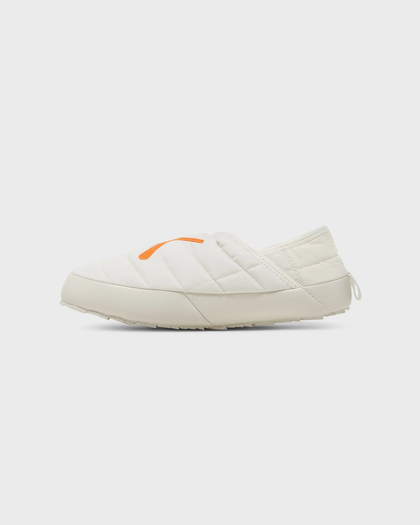 The North Face KAWS x ThermoBall Traction Mule VS Moonlight Ivory Orange