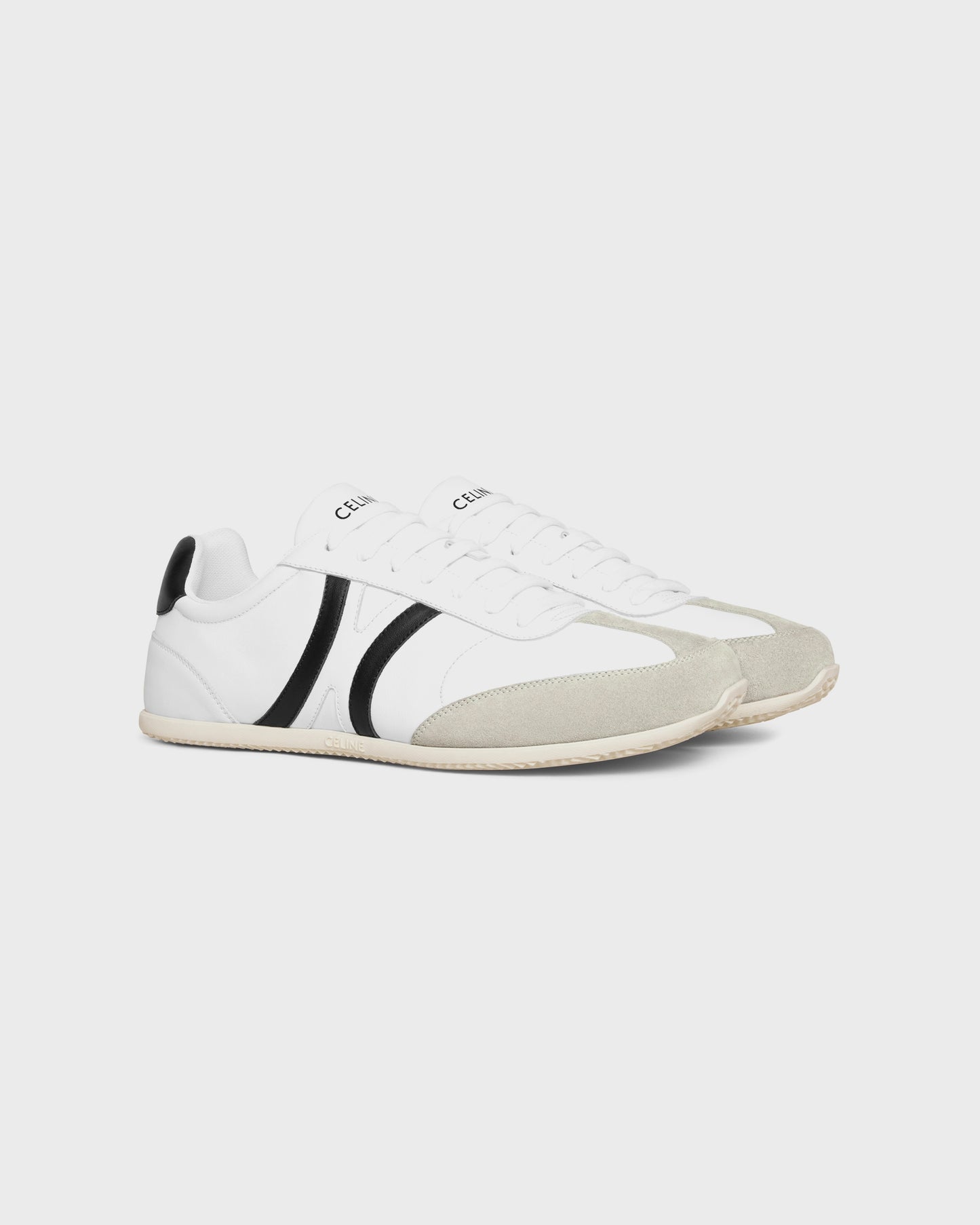 Celine Jogger Low Lace-Up Sneaker Optic White