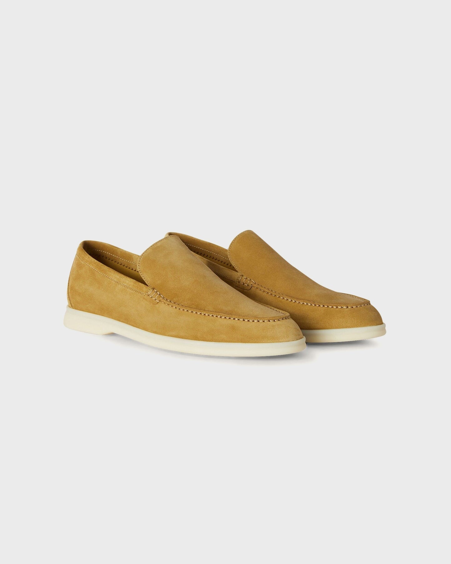 Loro Piana Summer Walk Loafers Dijon Mustard Yellow