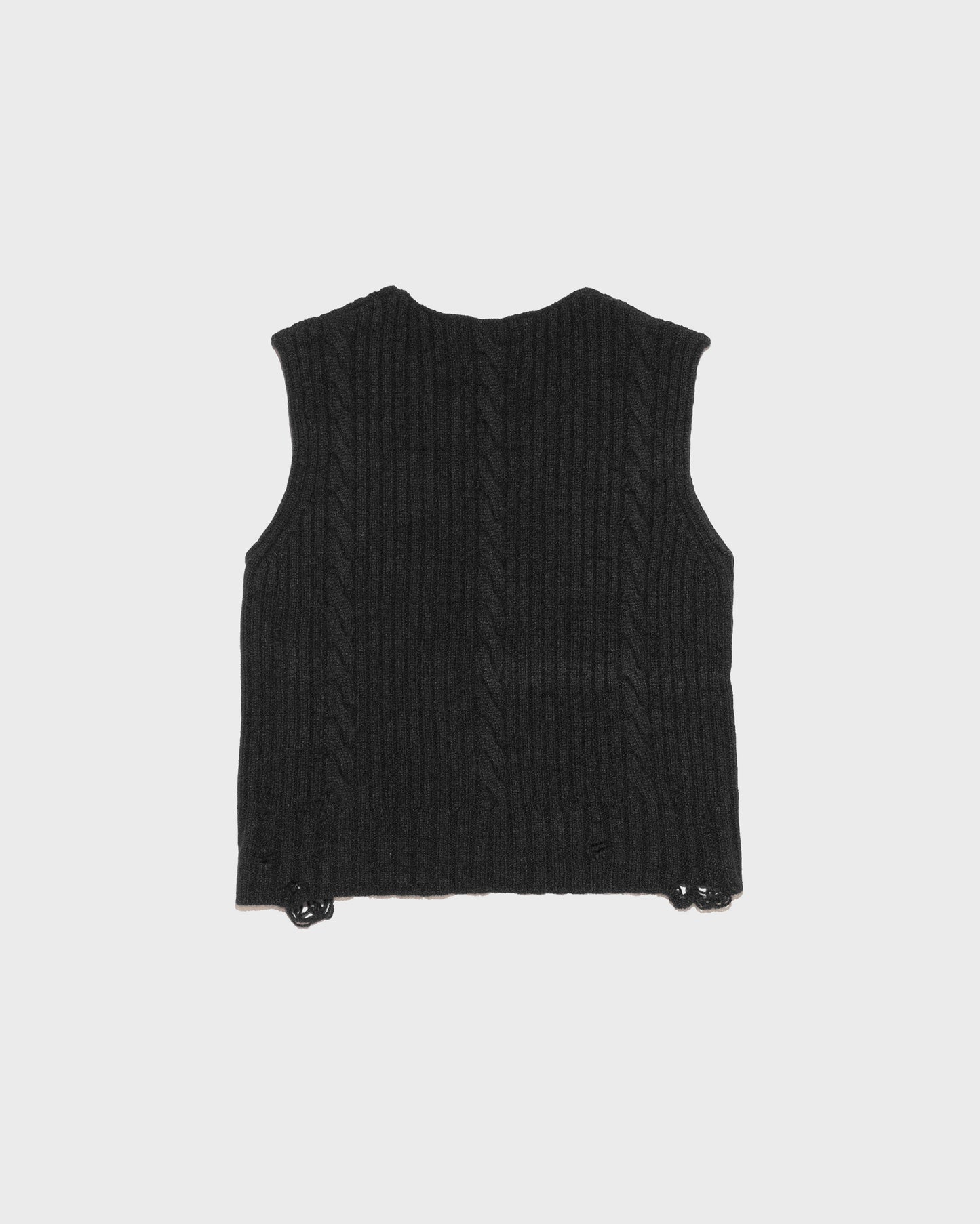 Enfants Riches Déprimés Fitted V-Neck Sweater Black