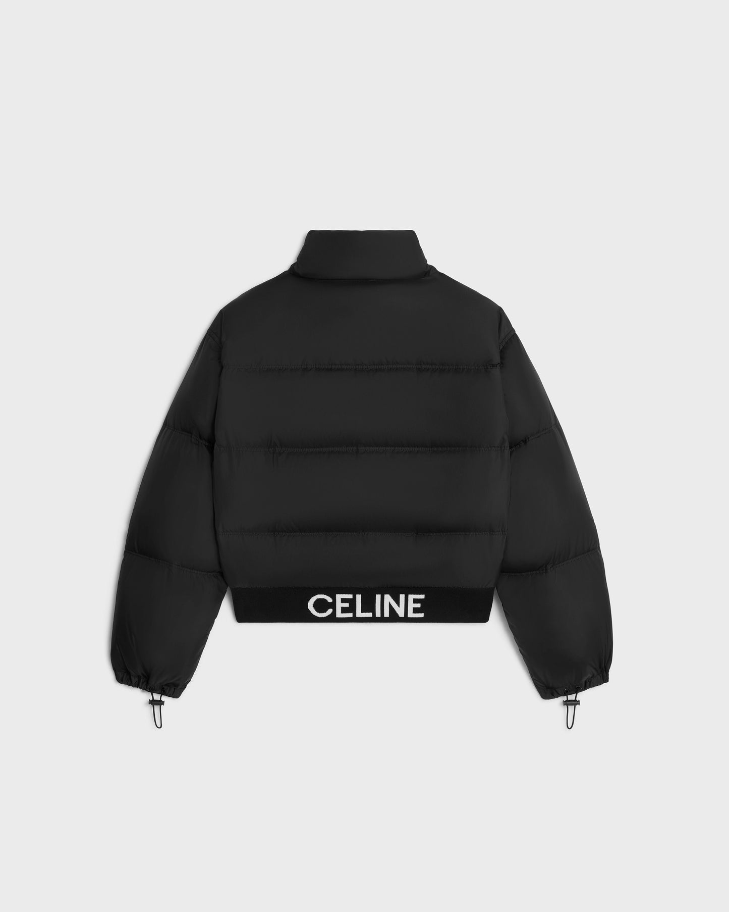 Celine Cropped Down Jacket In Lightweight Nylon