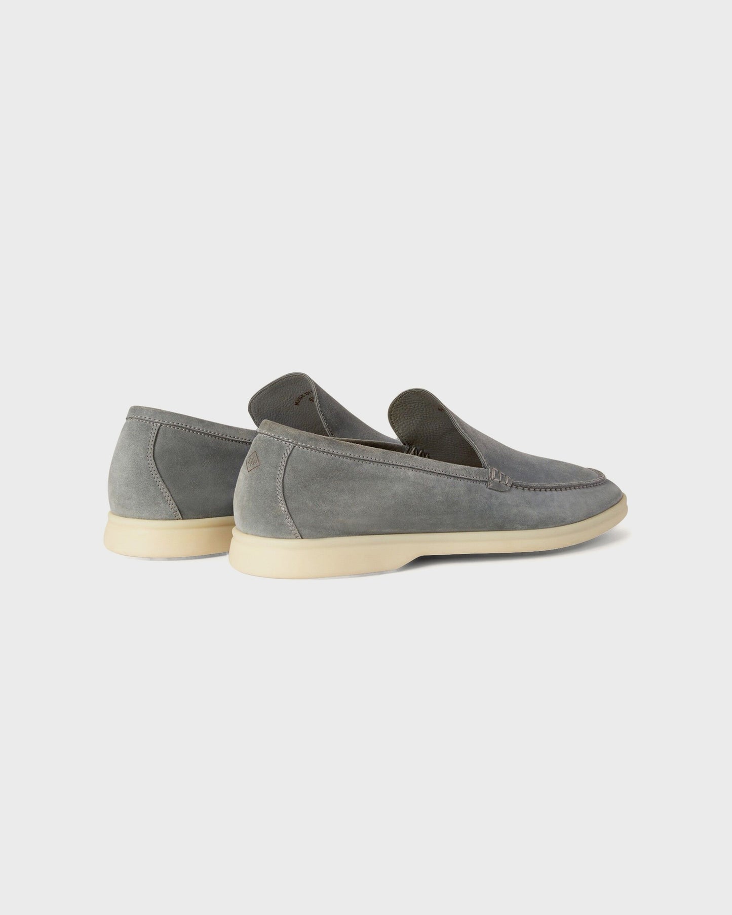 Loro Piana Summer Walk Loafers Gull Gray