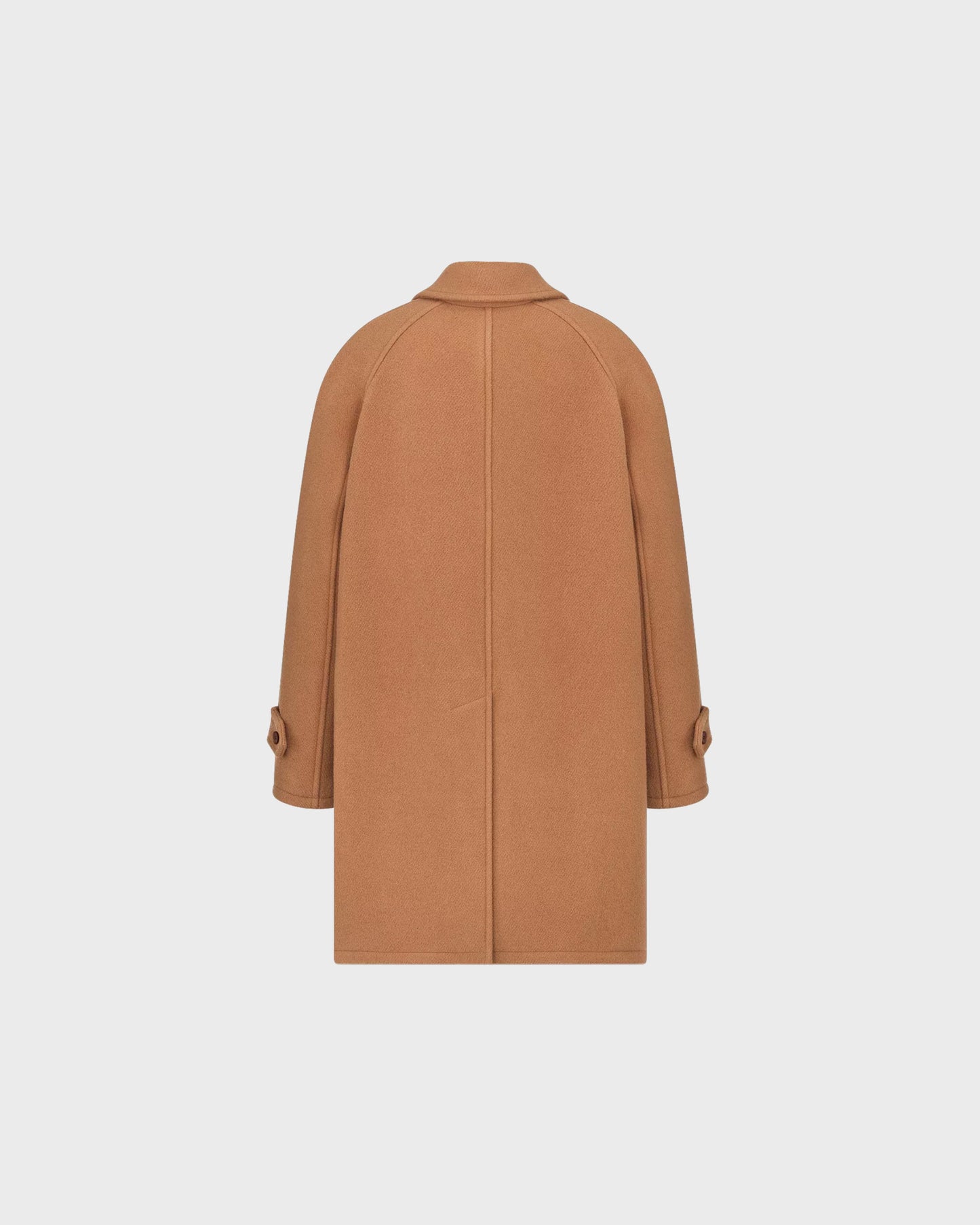 Dior Coat with Raglan Sleeves Brown Virgin Wool