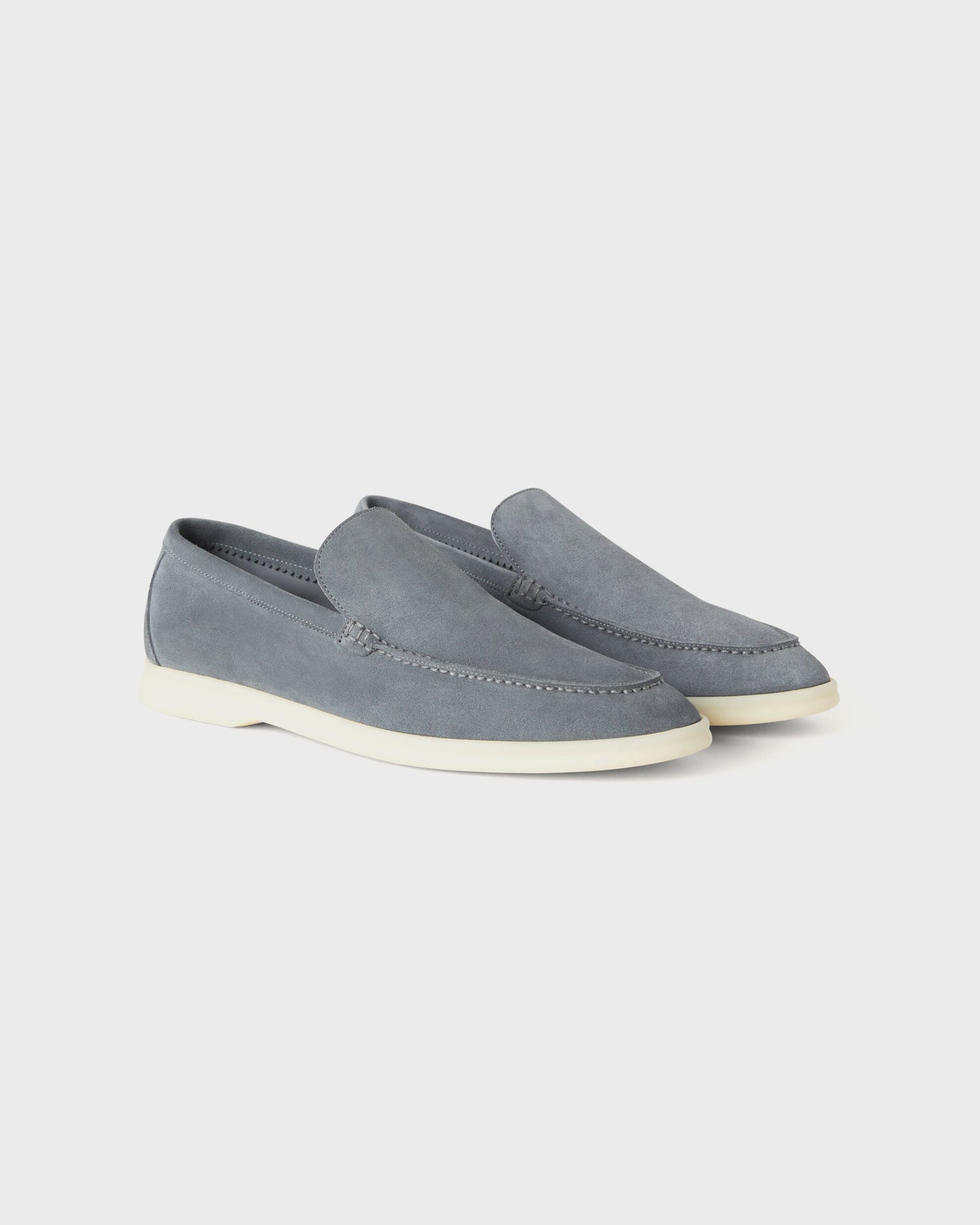 Loro Piana Summer Walk Loafers Frozen Blue