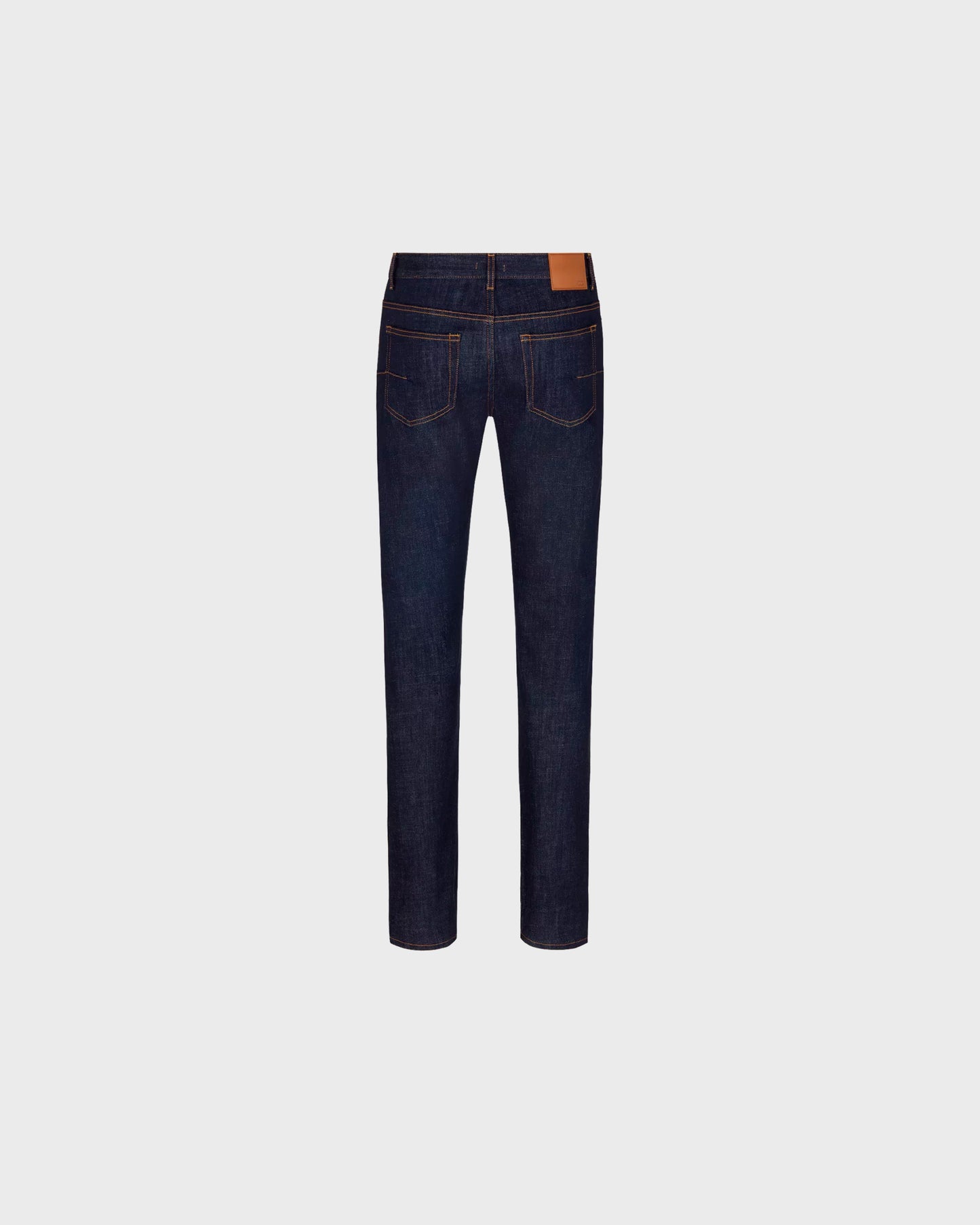 Dior Long Slim-Fit Oblique Jeans Blue Raw Cotton Denim